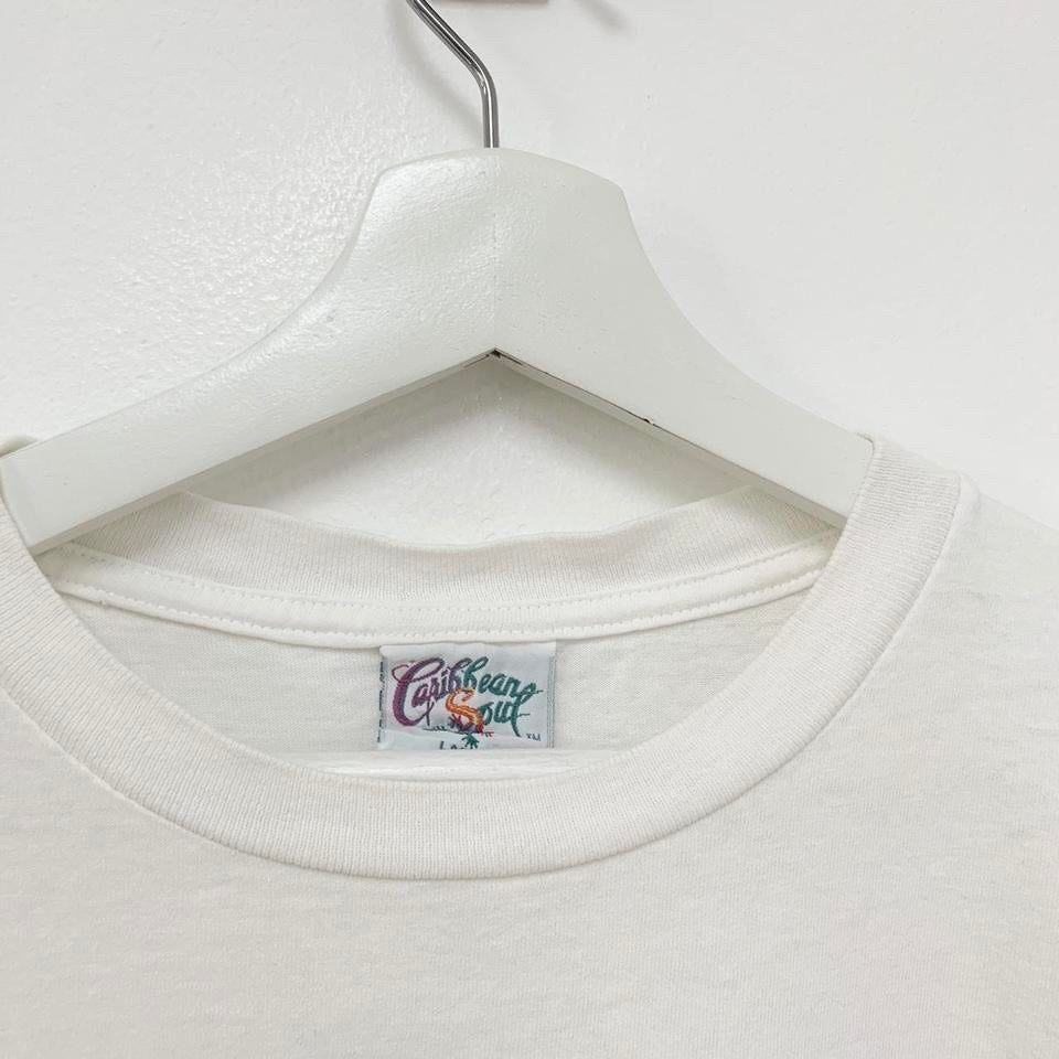 Vintage White Single Stitch 90s USA Graphic T Shirt Large