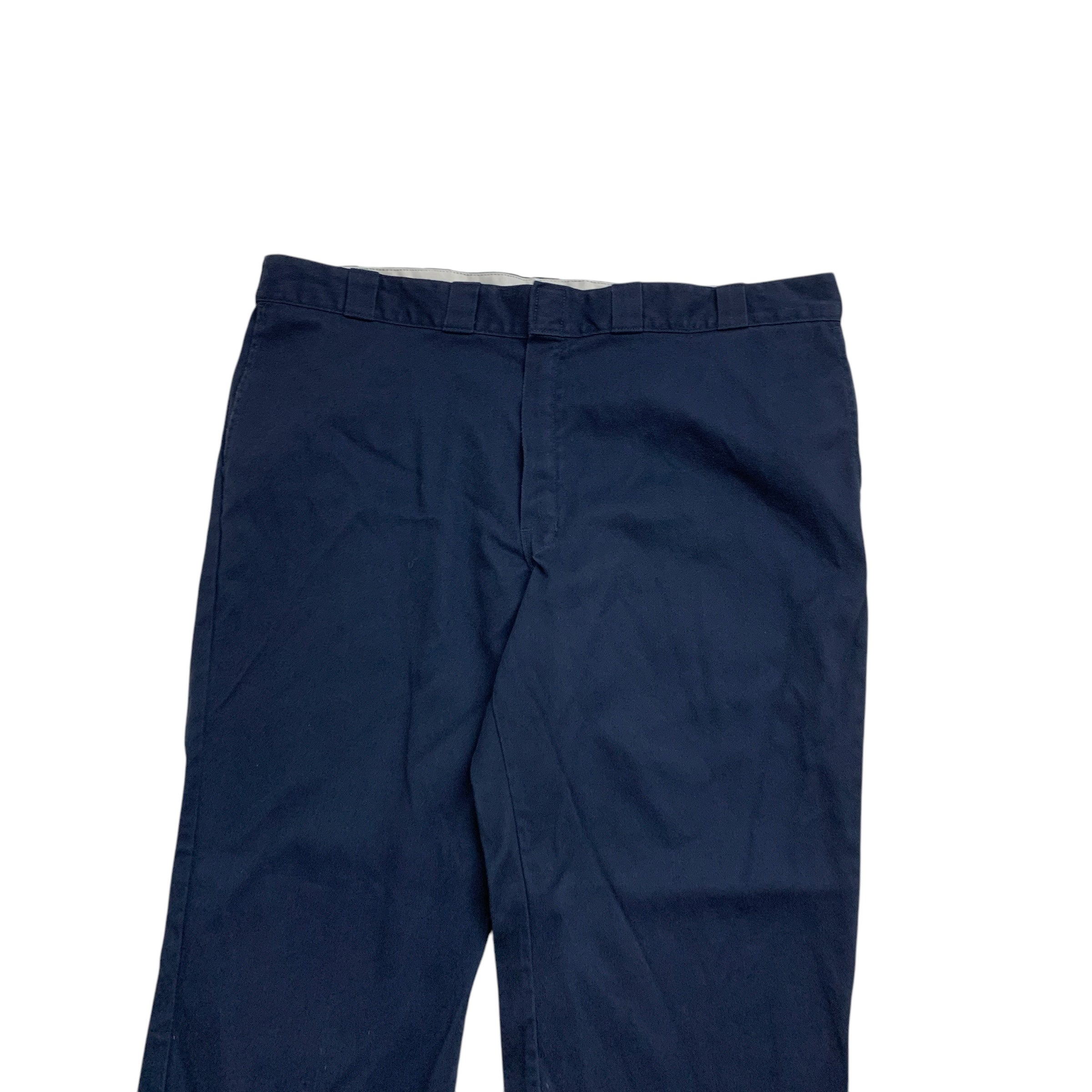 Dickies 874 Trousers W46 L30 Mens Blue Pants Original Straight Fit Workwear
