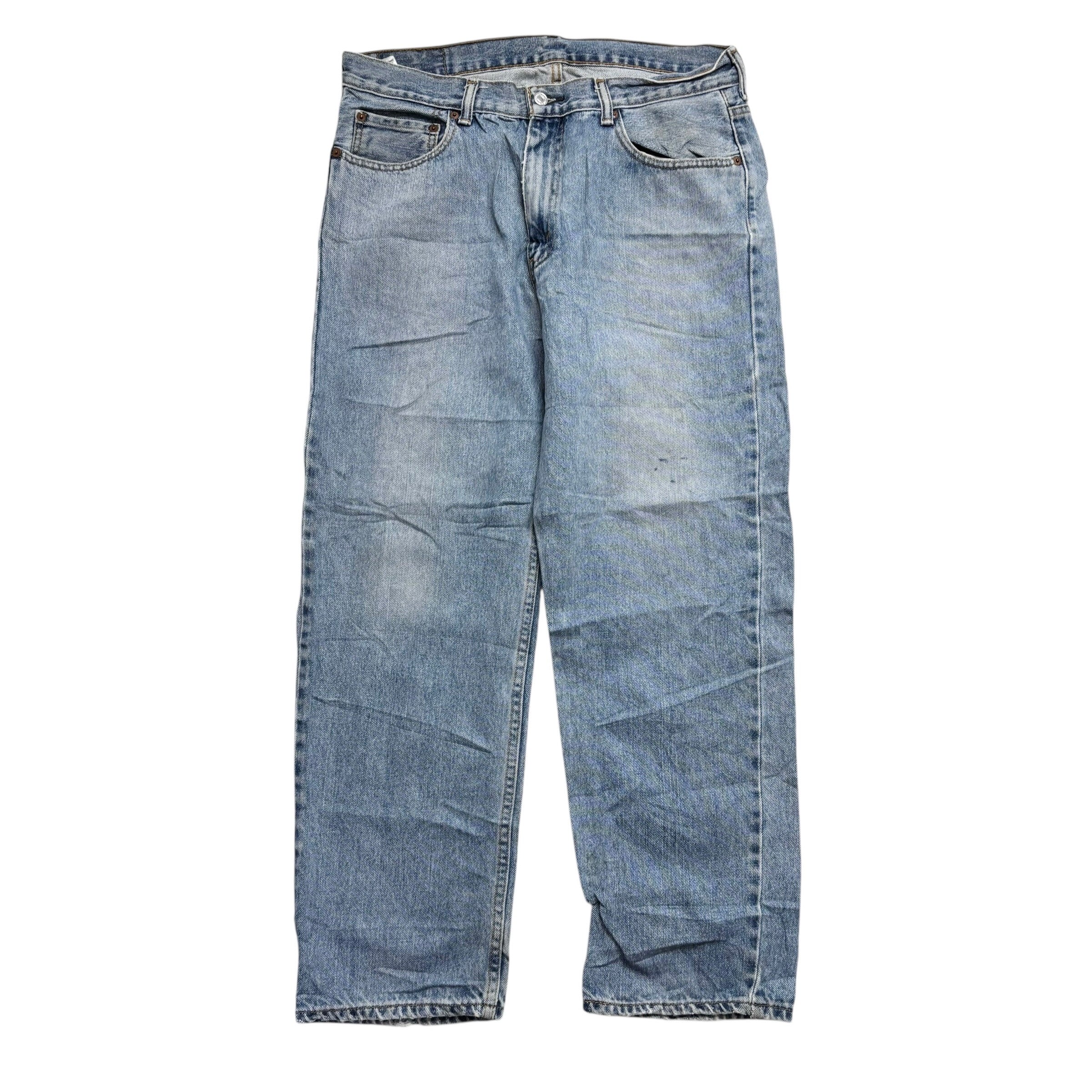 Levis 550 Jeans W34 L30 Mens Light Blue Baggy Relaxed Straight Vintage Denim (F)