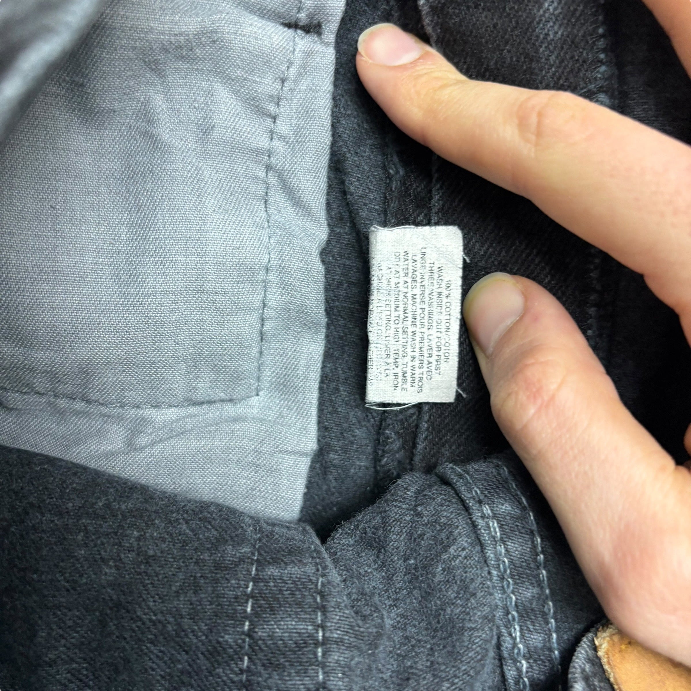 Levis 531 Jeans W29 L32 Mens Black Athletic Slim Tapered Fit Vintage Denim