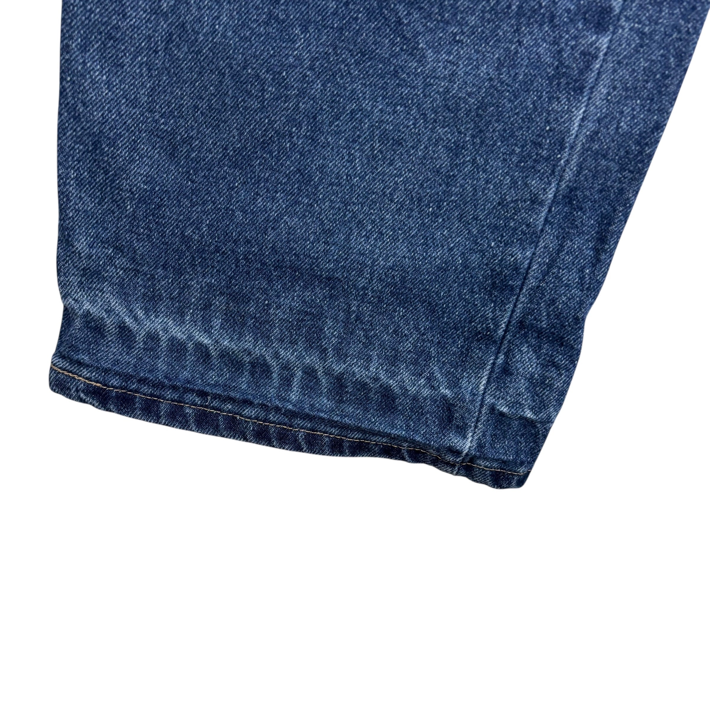 Wrangler Jeans W40 L30 Mens Mid Blue Relaxed Straight Fit Denim