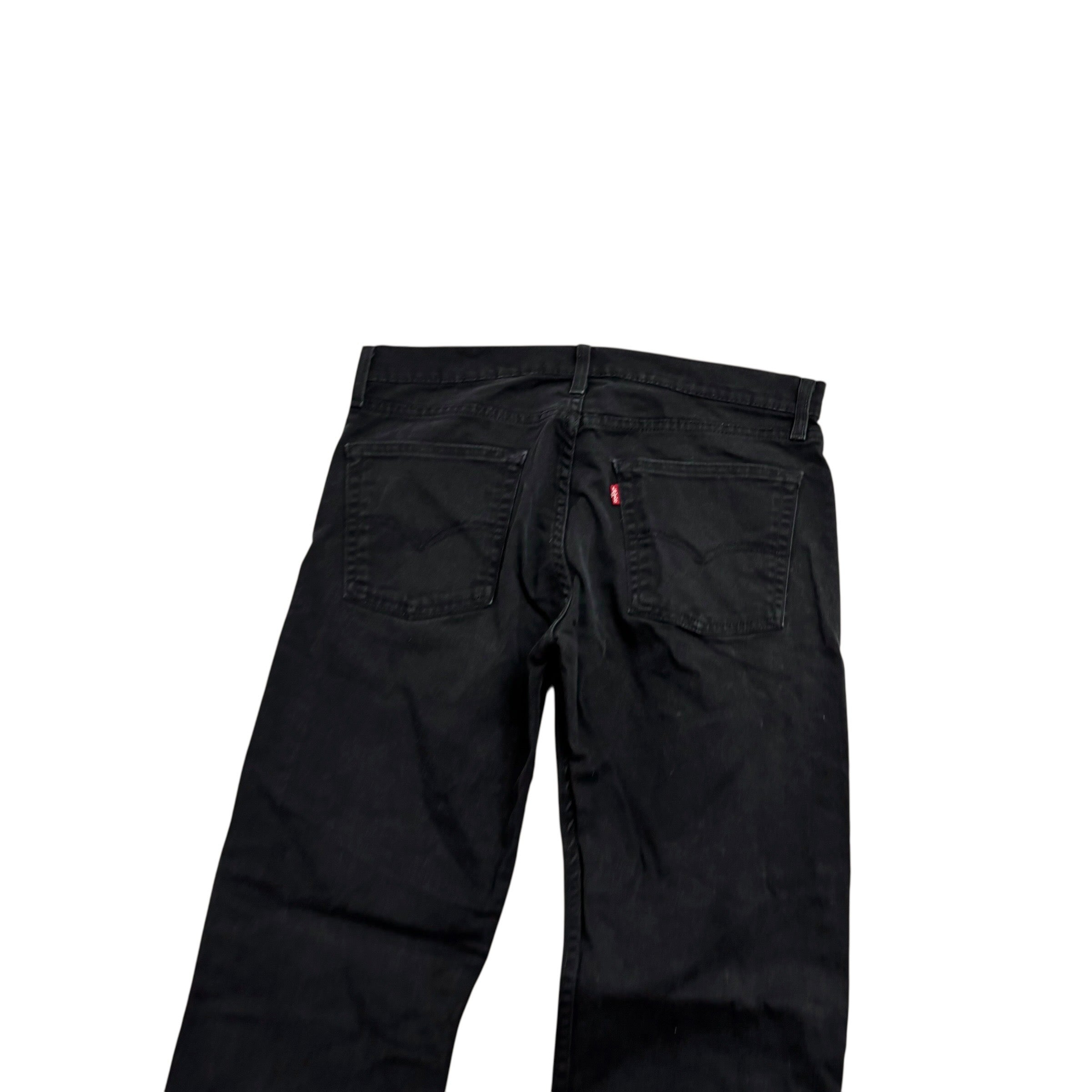 Levis 513 Jeans W32 L30 Mens Black Slim Straight Fit Stretch Denim