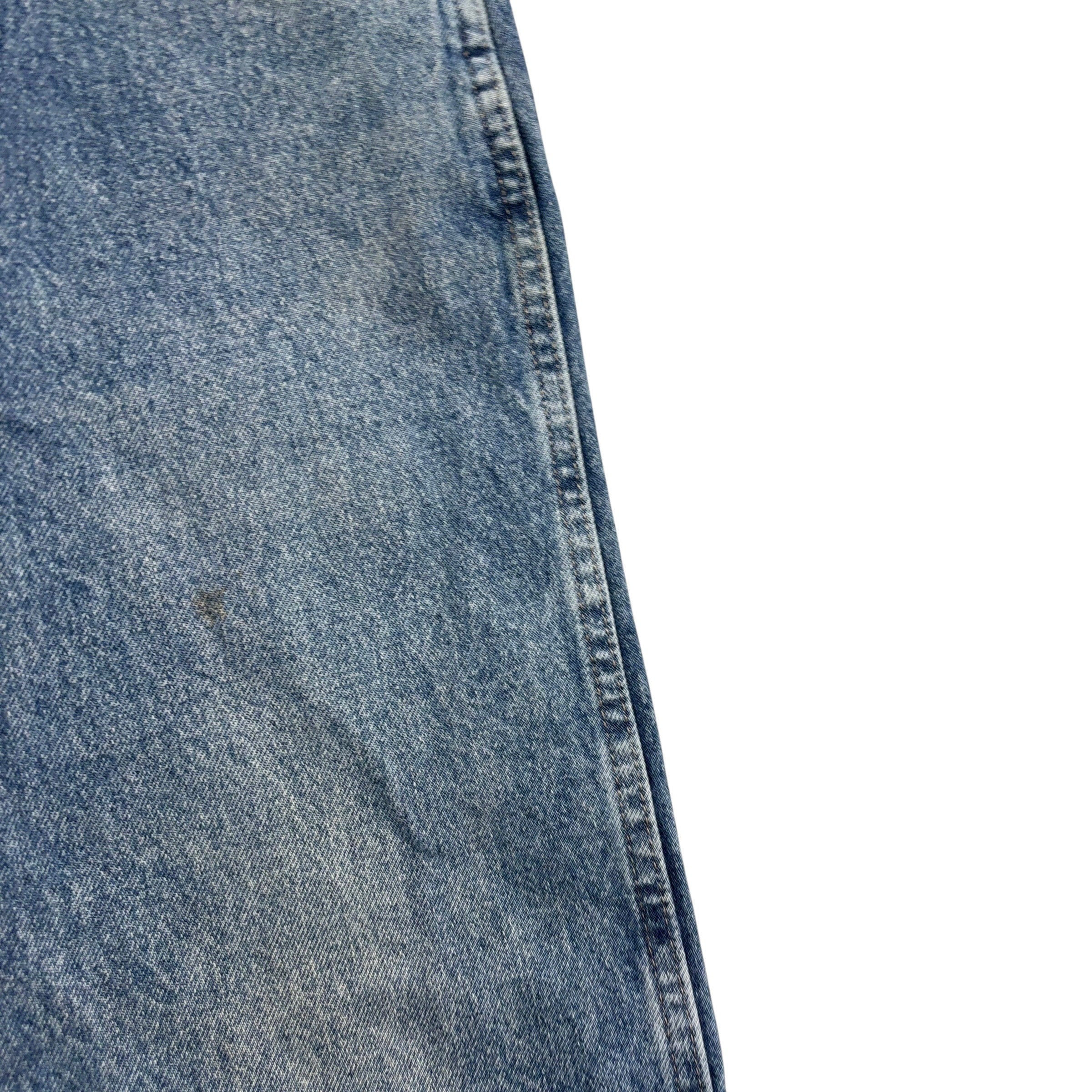 Wrangler Jeans W34 L30 Mens Mid Blue Regular Straight Fit Denim (F)