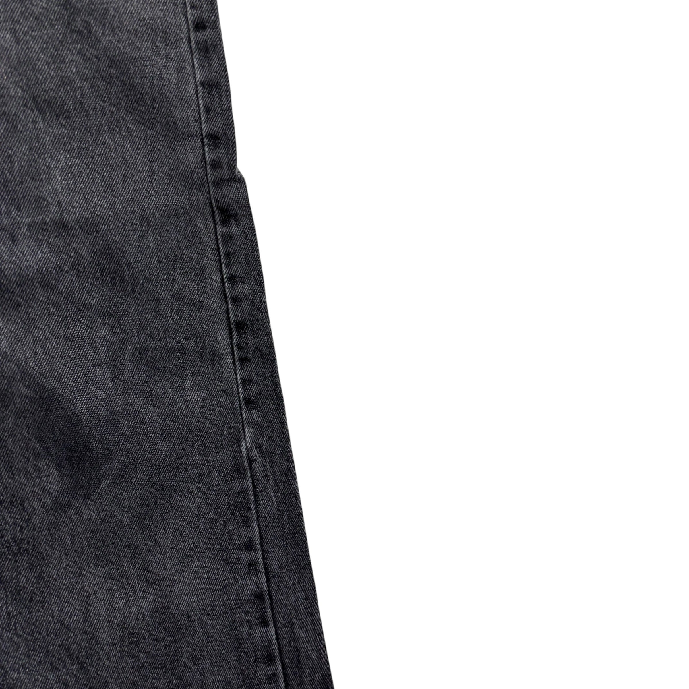 Wrangler Jeans W40 L30 Mens Black Relaxed Straight Fit Denim (F)