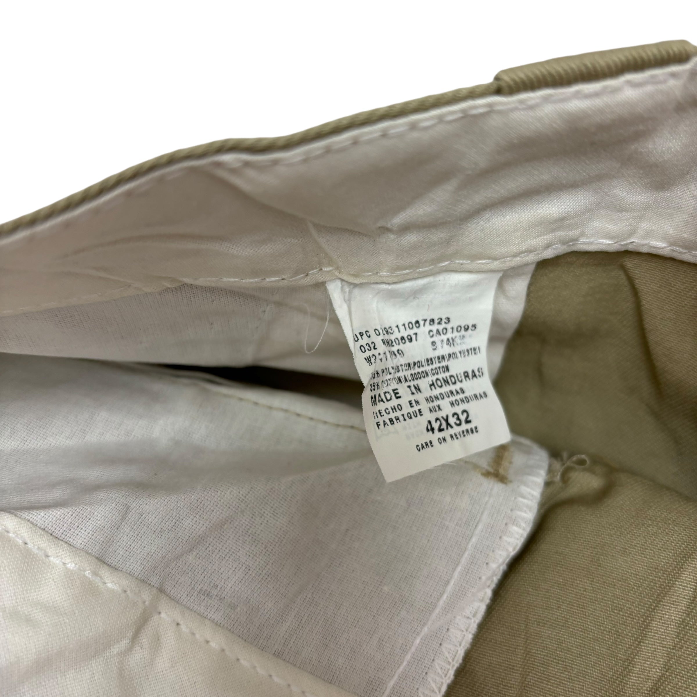 Dickies 874 Trousers W42 L32 Mens Beige Pants Original Straight Fit Workwear