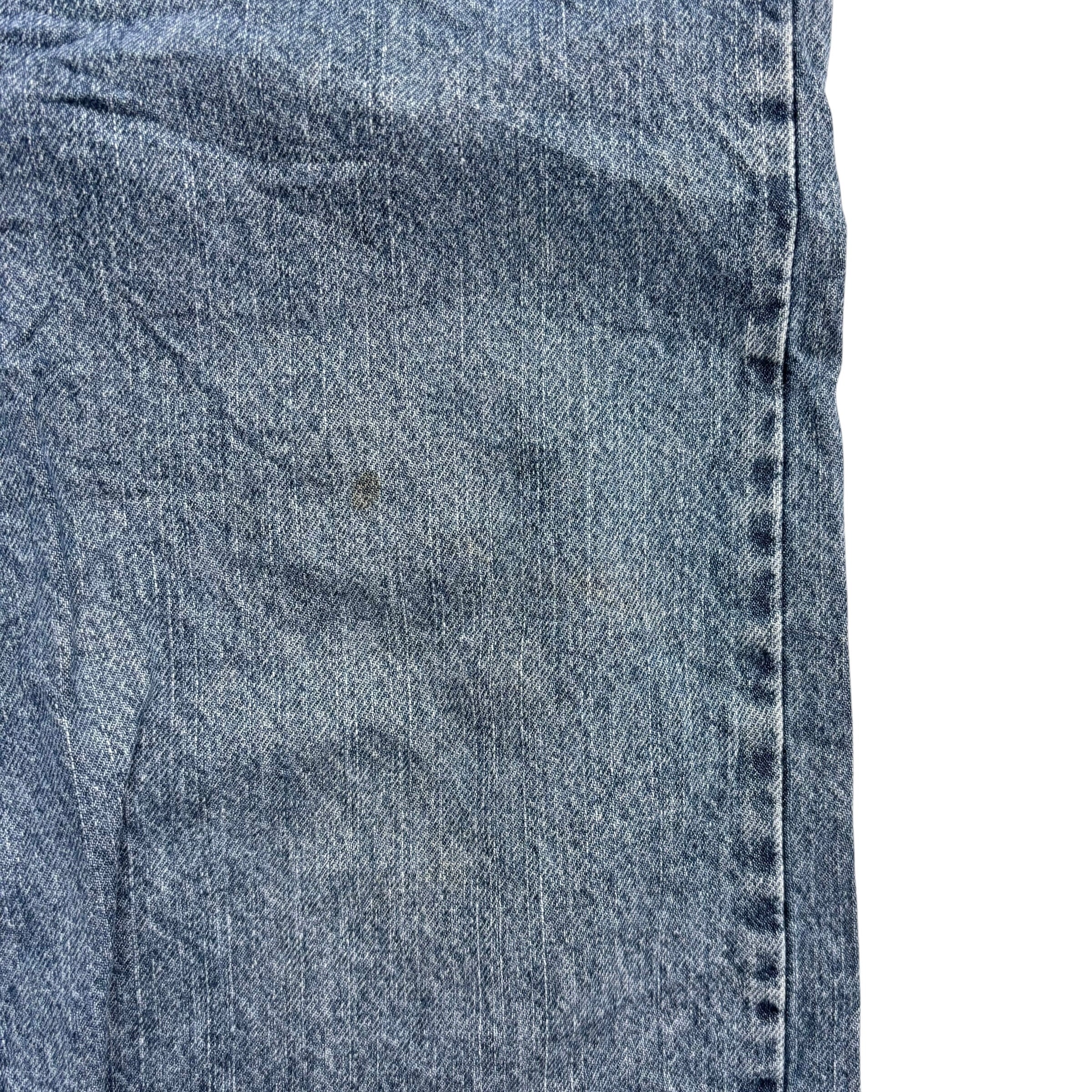 Wrangler Jeans W48 L30 Mens Mid Blue Regular Straight Fit Denim