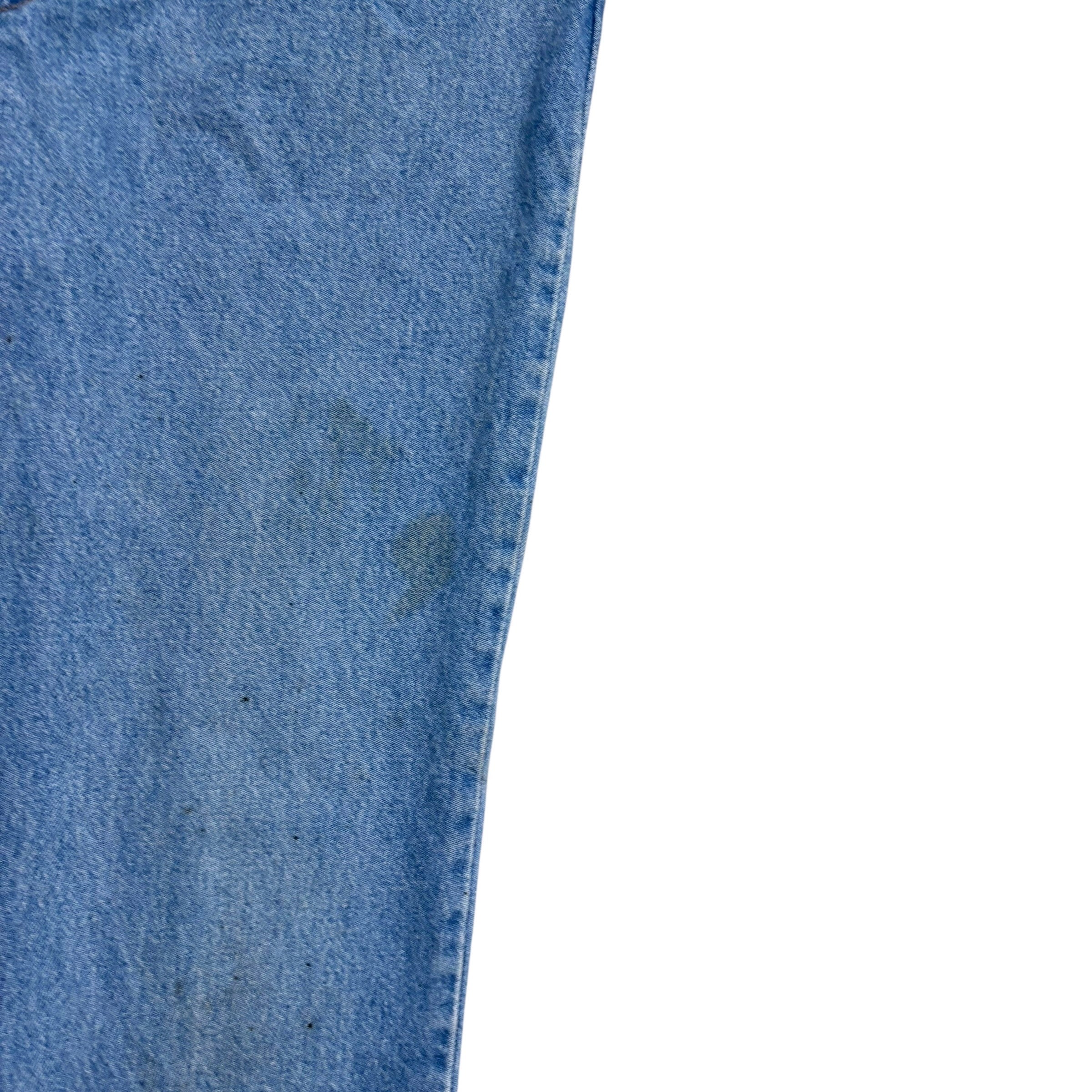 Levis Jeans W36 L31 Mens Light Blue Regular Straight Fit Vintage Denim (F)