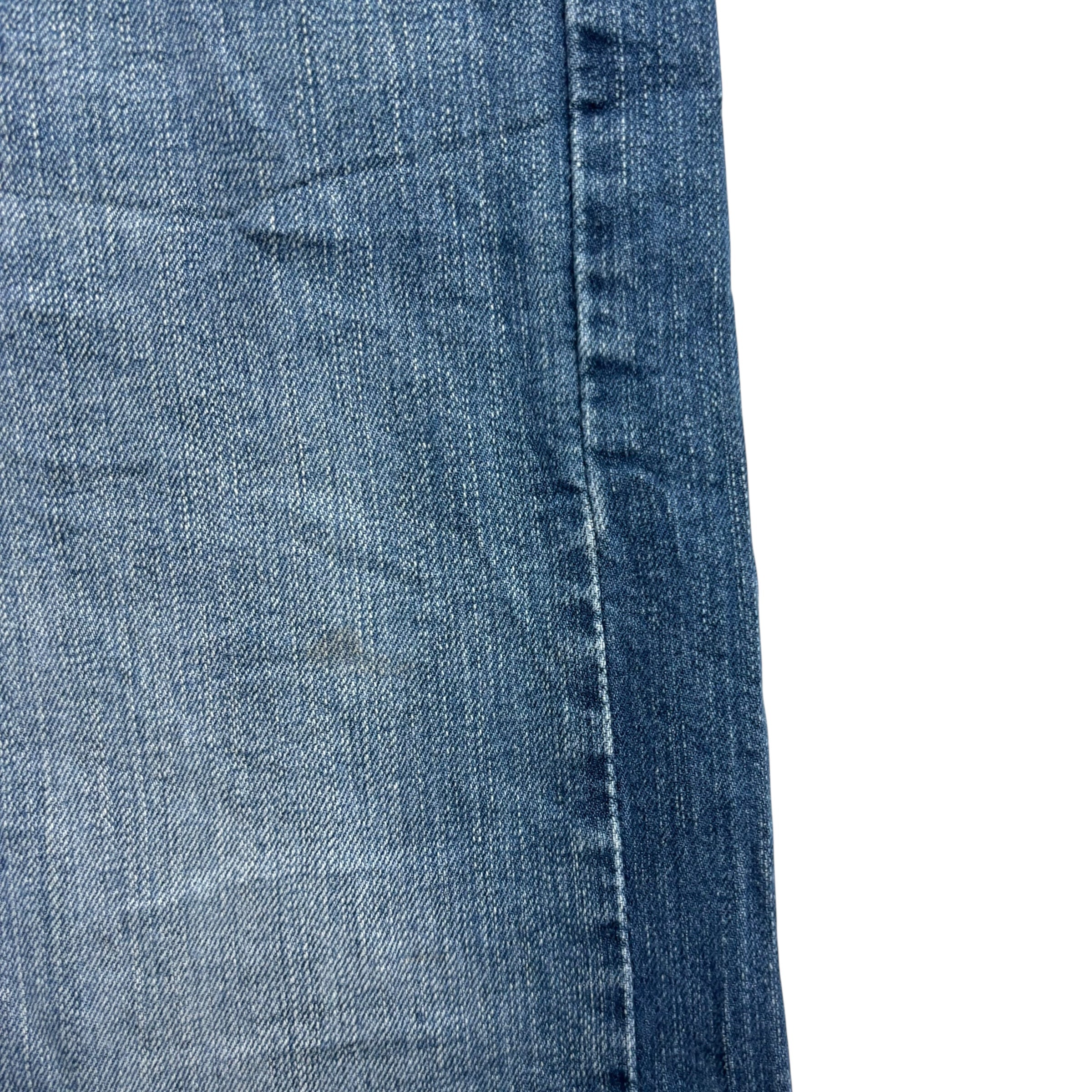 Levis 513 Jeans W32 L30 Mens Mid Blue Slim Straight Fit Stretch Denim