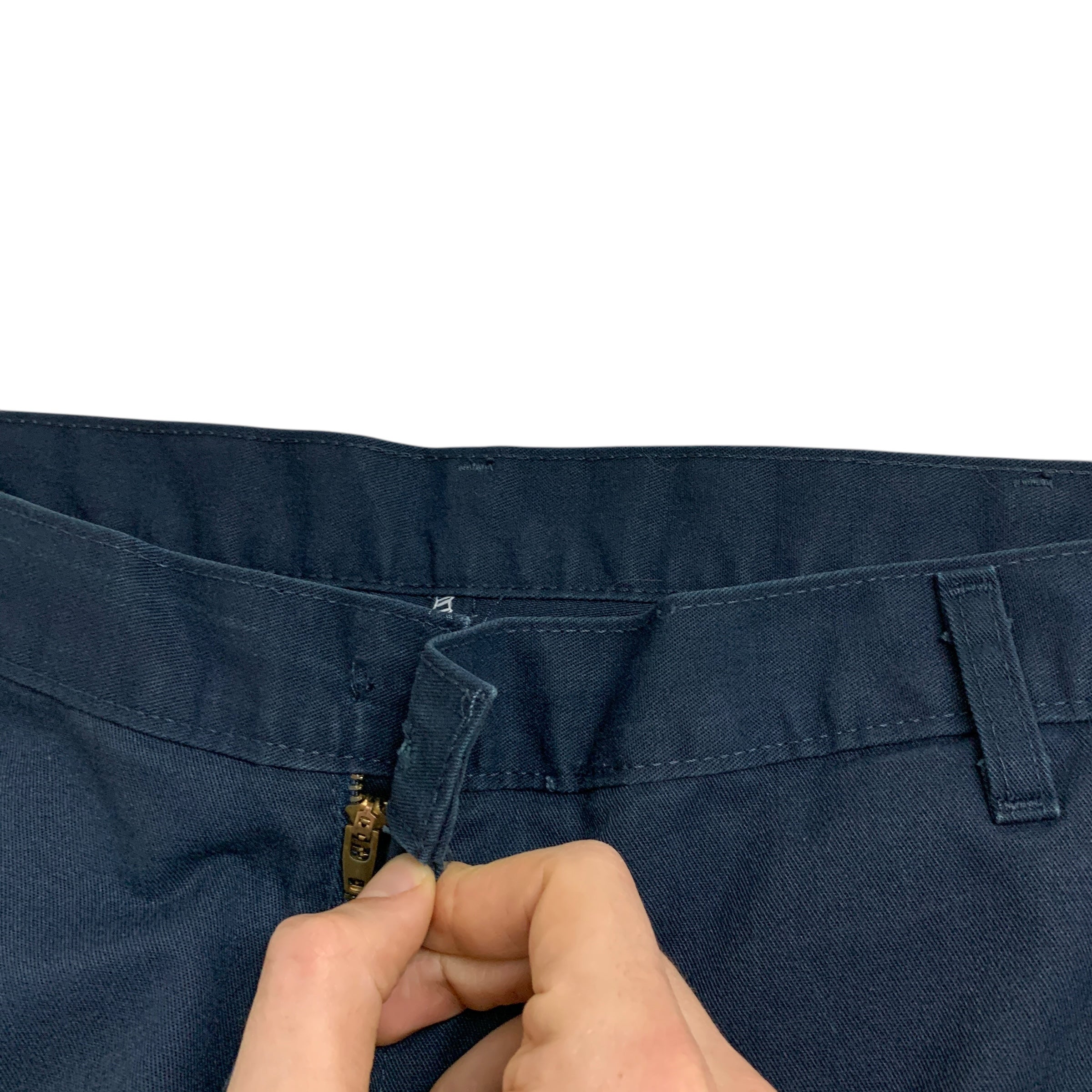 Dickies Double Knee Trousers W40 L32 Mens Blue Pants Baggy Relaxed Fit Workwear