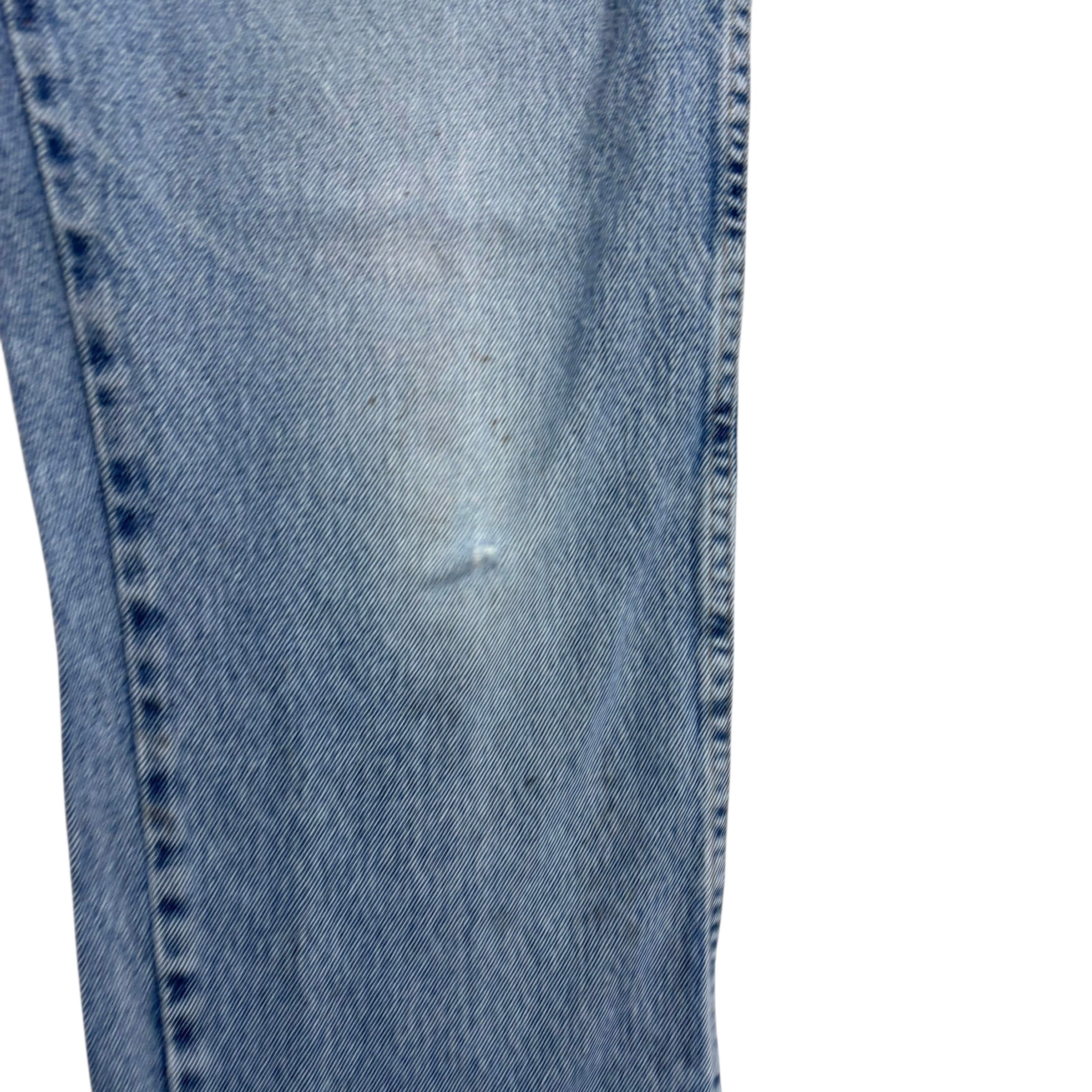 Wrangler Jeans W36 L32 Mens Light Blue Regular Straight Fit Vintage Denim (F)