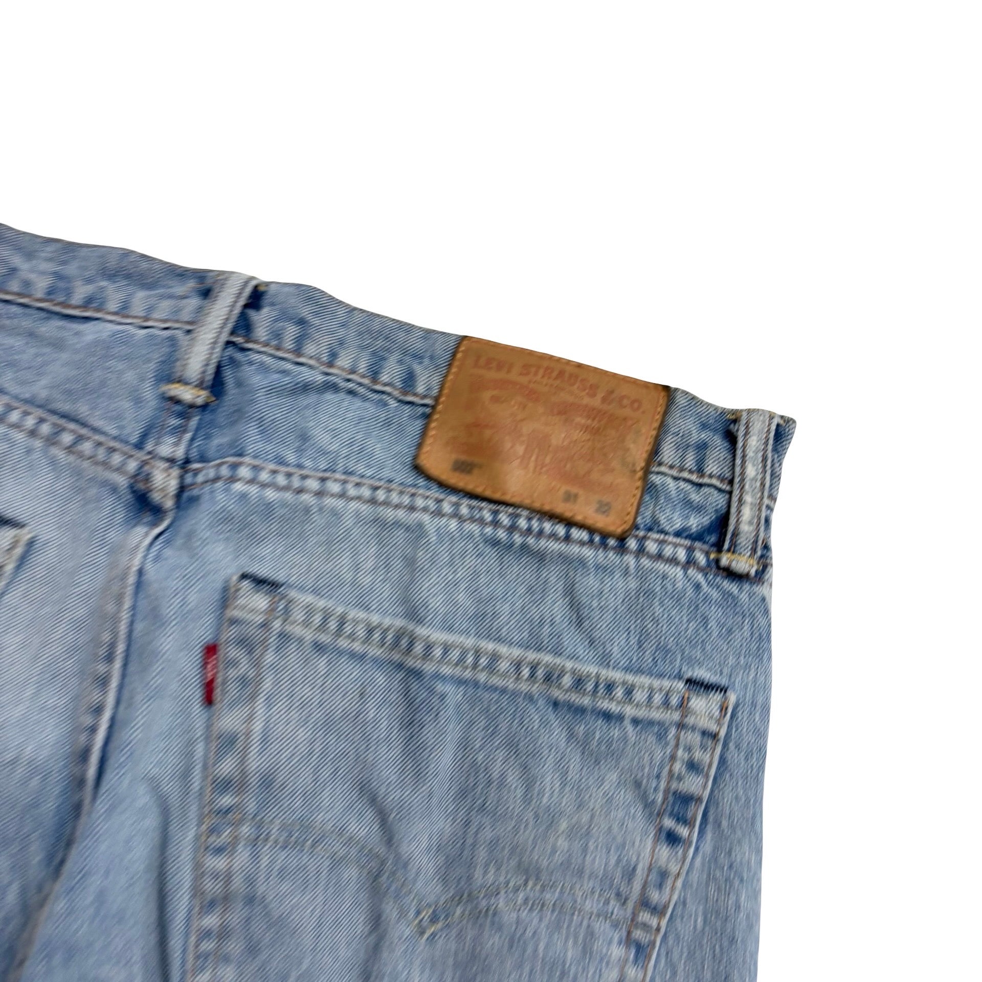 Levis 502 Jeans W31 L32 Mens Light Blue Regular Tapered Fit Stretch Denim