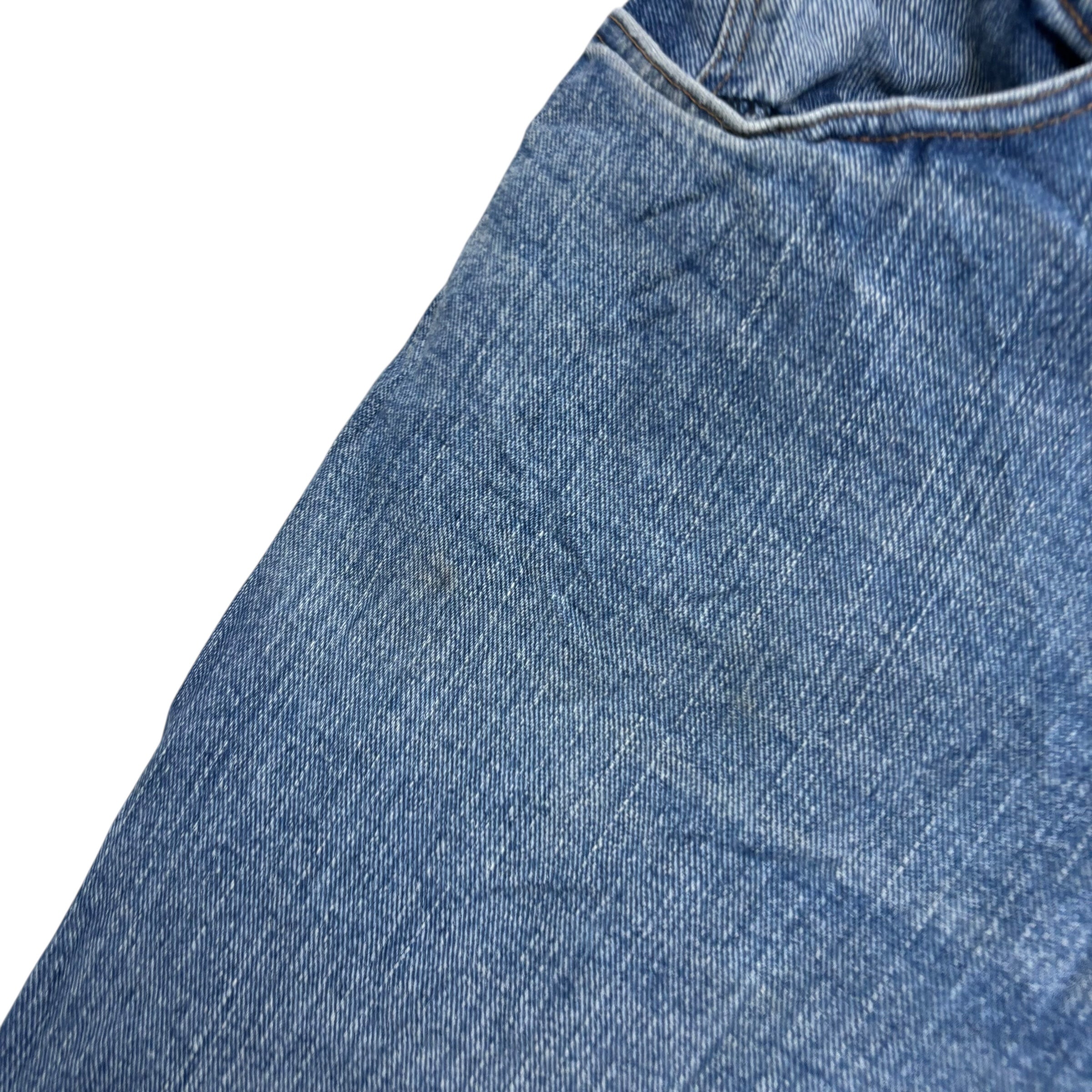 Lee Jeans W48 L30 Mens Mid Blue Regular Straight Fit Denim (F)