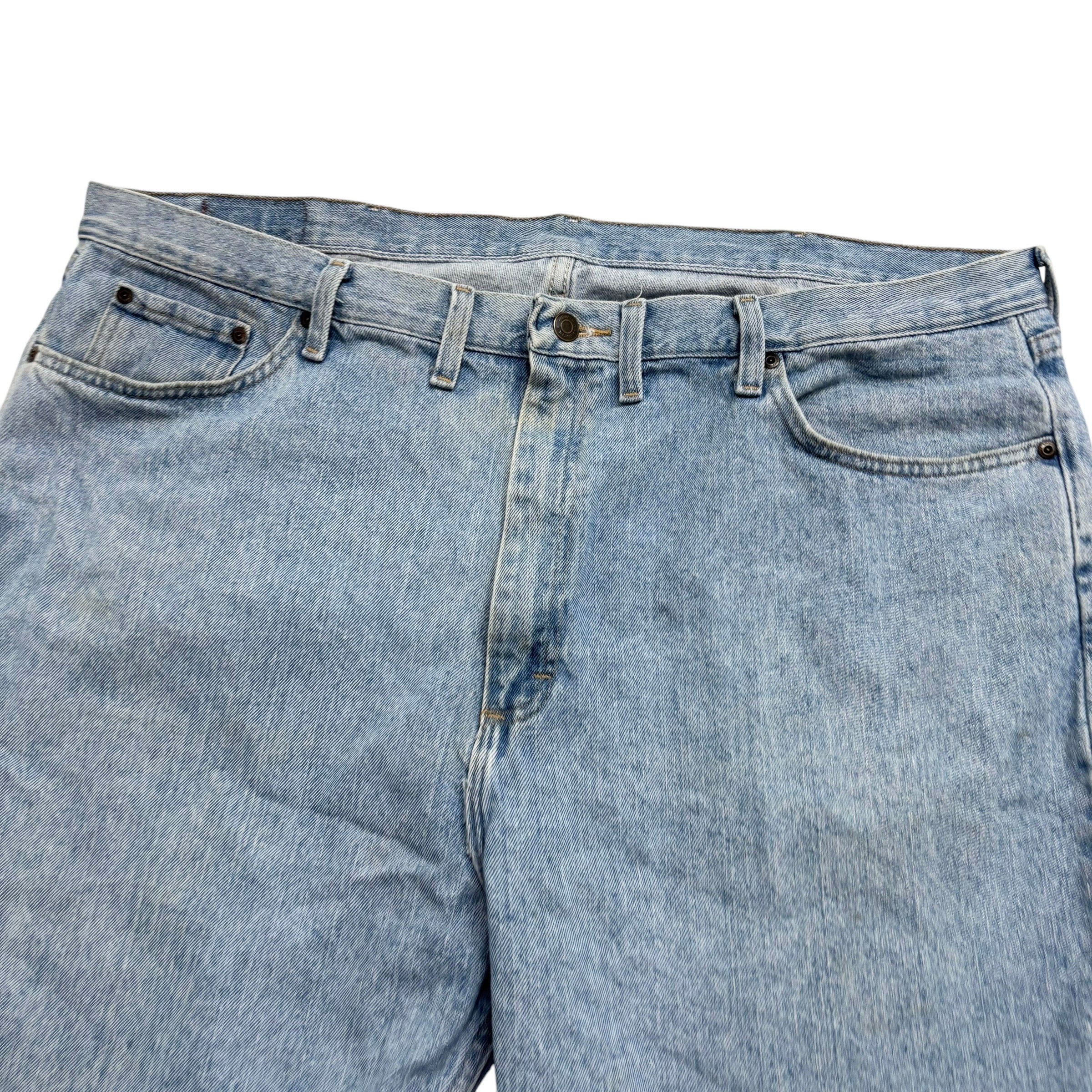 Wrangler Baggy Jorts W44 Mens Denim Shorts Light Blue Relaxed Fit (F)