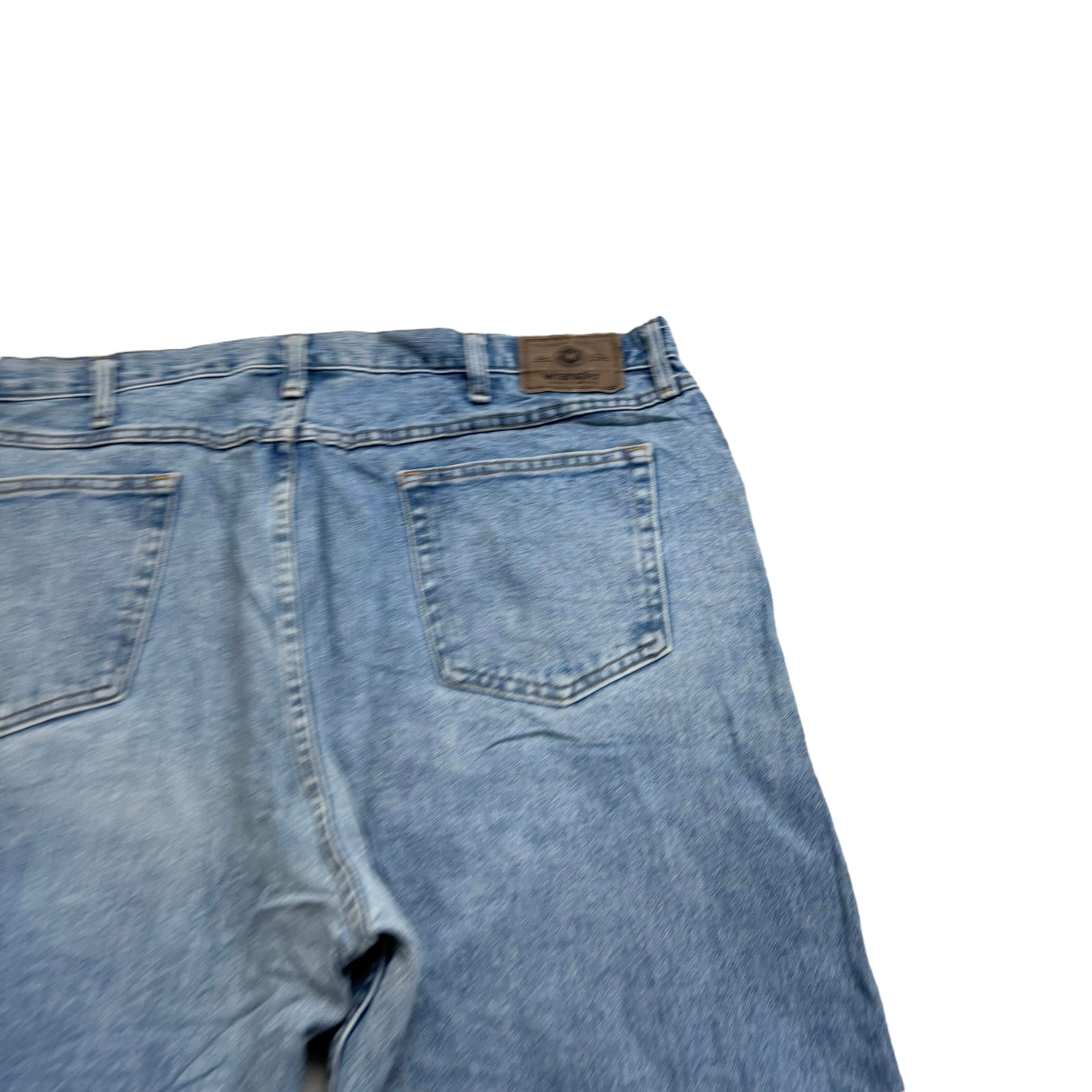 Wrangler Jeans W42 L32 Mens Light Blue Relaxed Straight Fit Vintage Denim