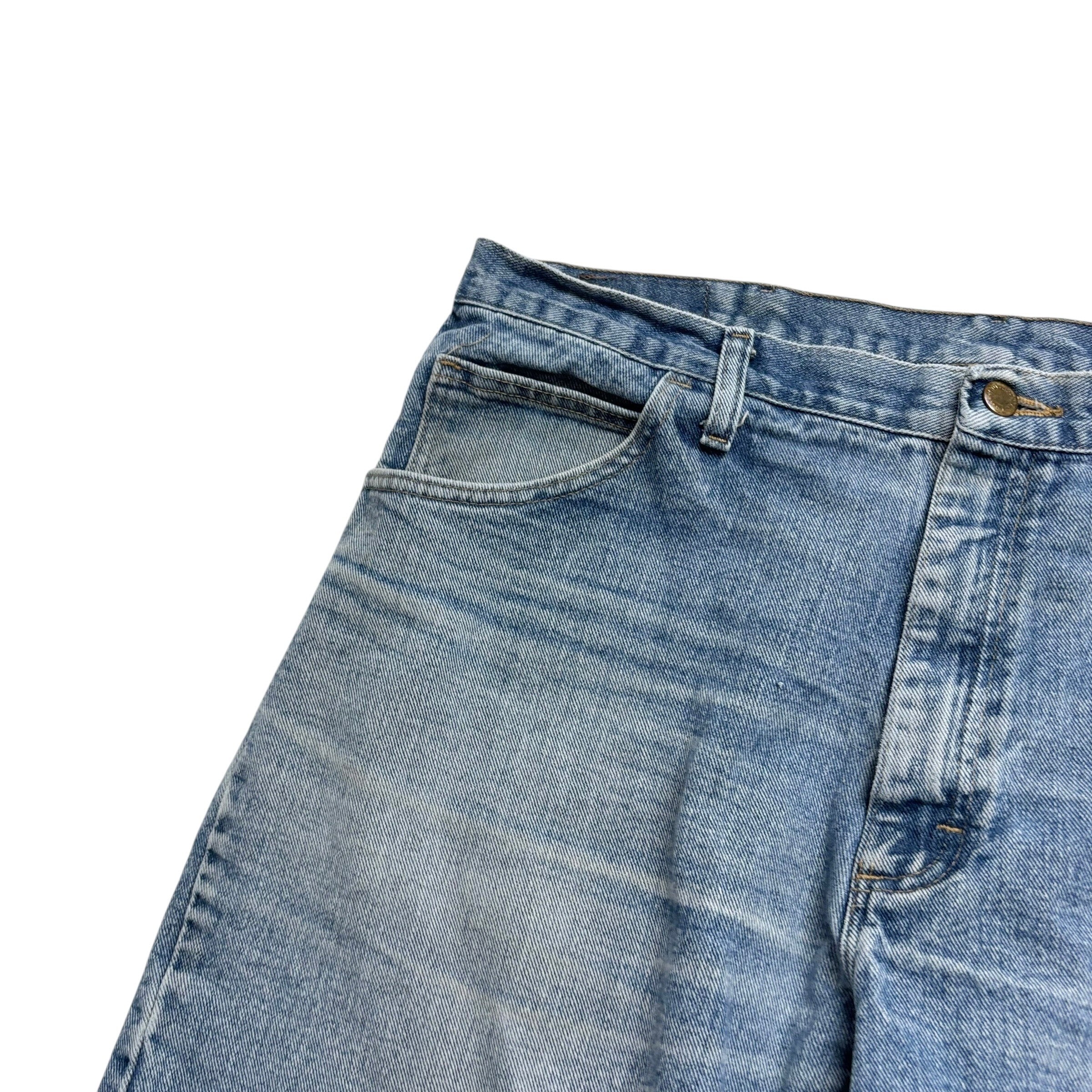 Wrangler Baggy Jorts W38 Mens Denim Shorts Light Blue Relaxed Fit (F)