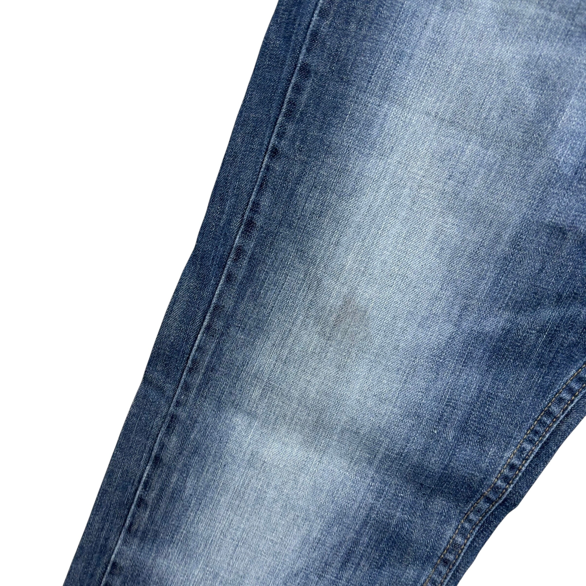 Levis 527 Jeans W36 L35 Mens Dark Blue Slim Bootcut Fit Denim (F)