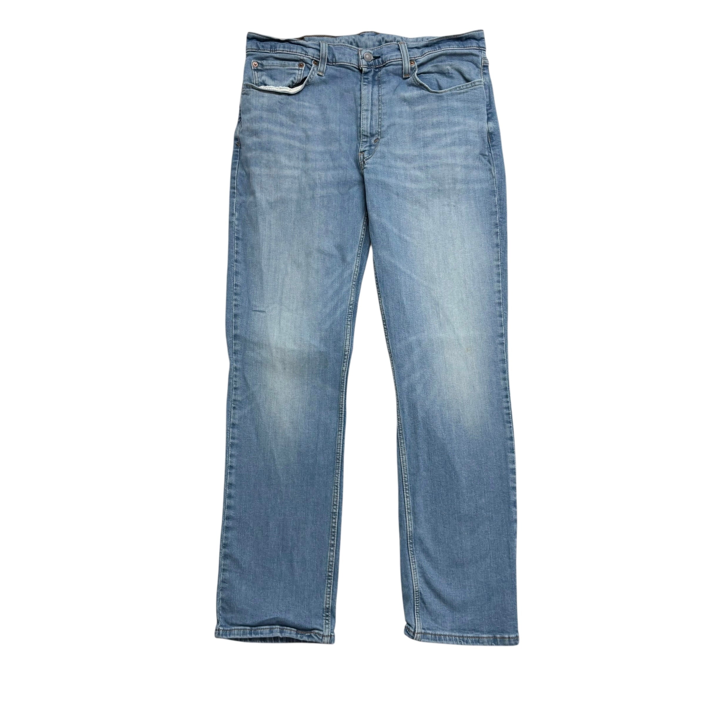 Levis 514 Jeans W36 L32 Mens Light Blue Regular Straight Fit Stretch Denim