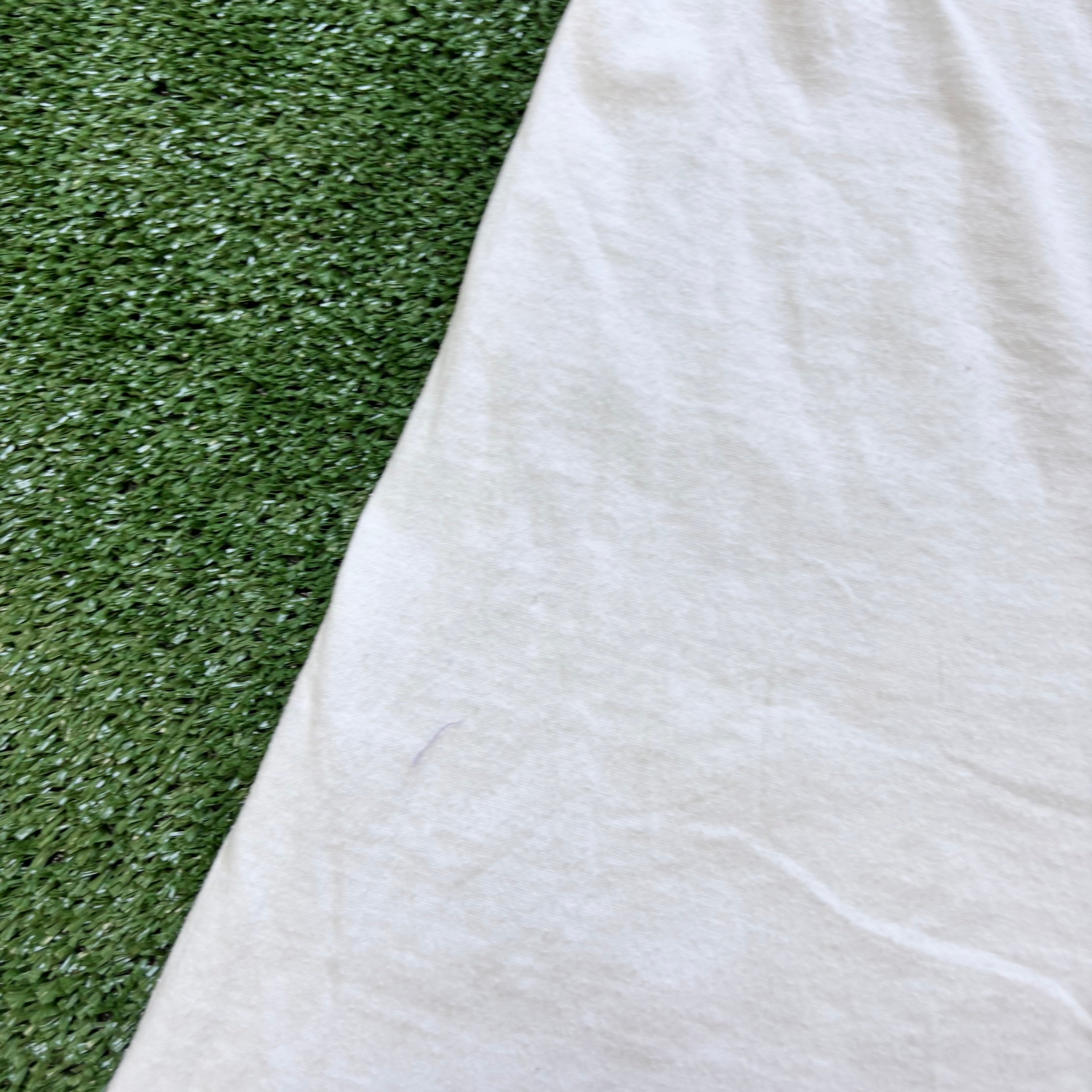 Vintage T Shirt Mens Medium White Single Stitch Graphic Print 90s Flowers (F)