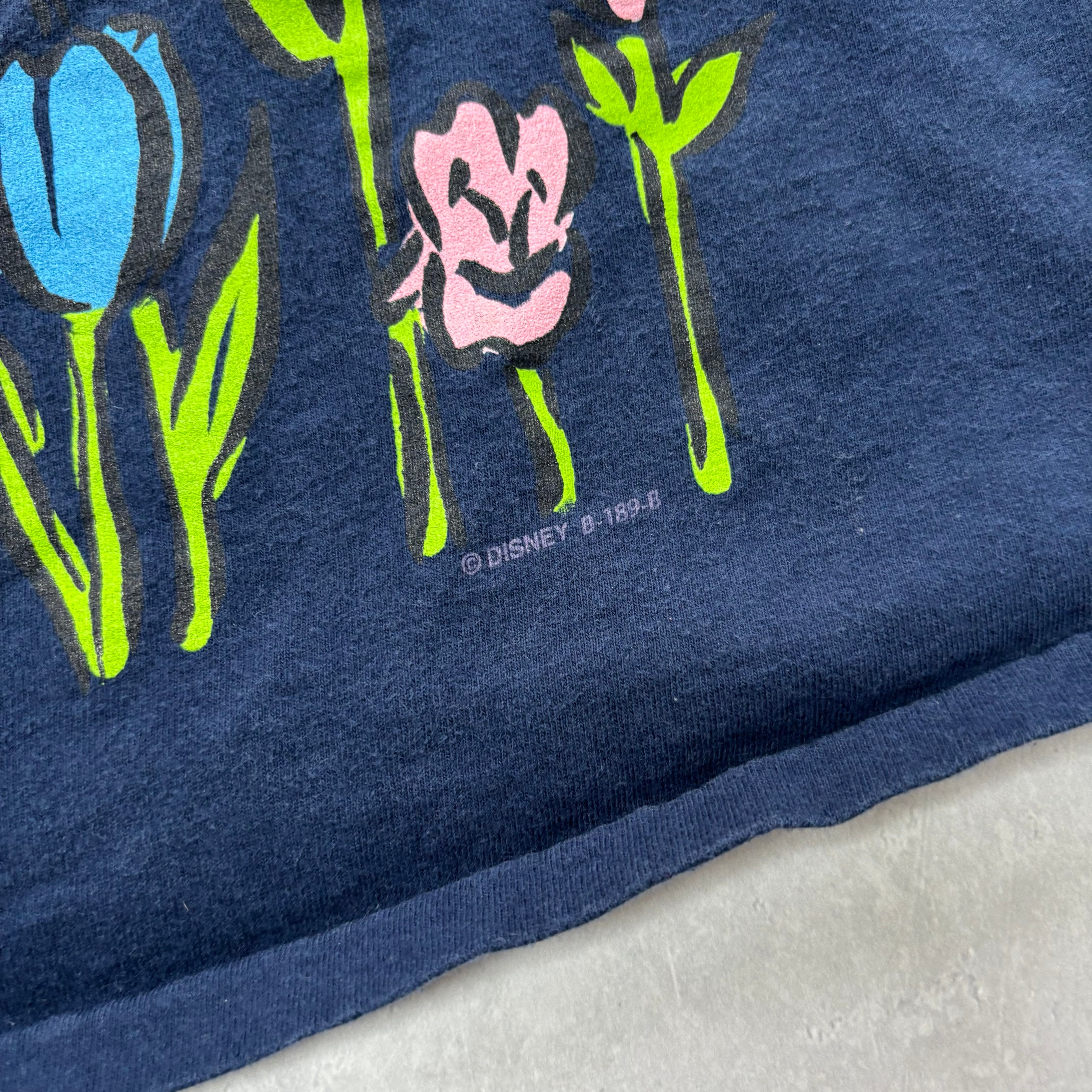 Vintage Disney T Shirt Mens Large Navy Blue Tiger Pooh Graphic Print 90s (E)