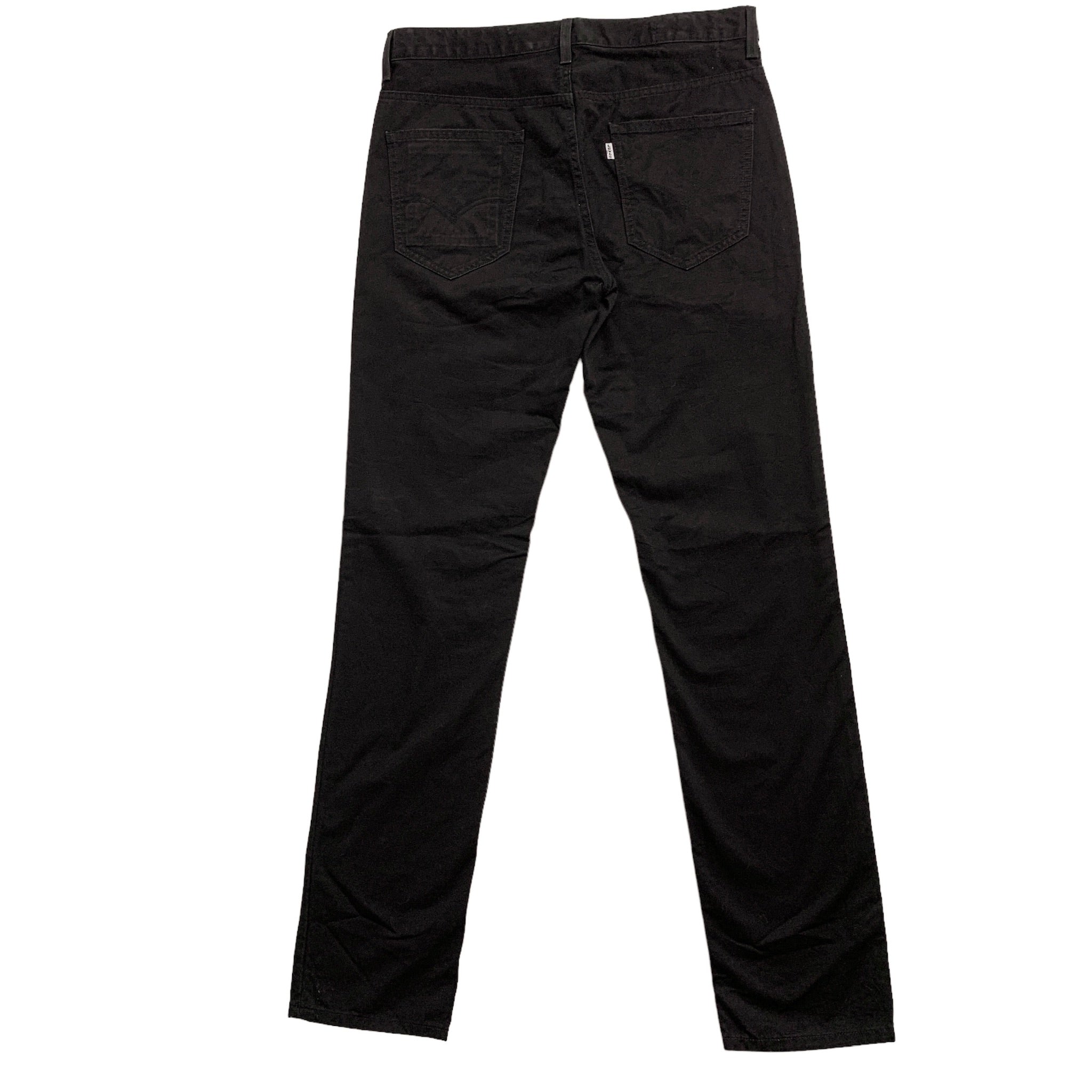 Levis 511 Chino Trousers W34 L36 Mens Black Slim Fit Cotton Pants