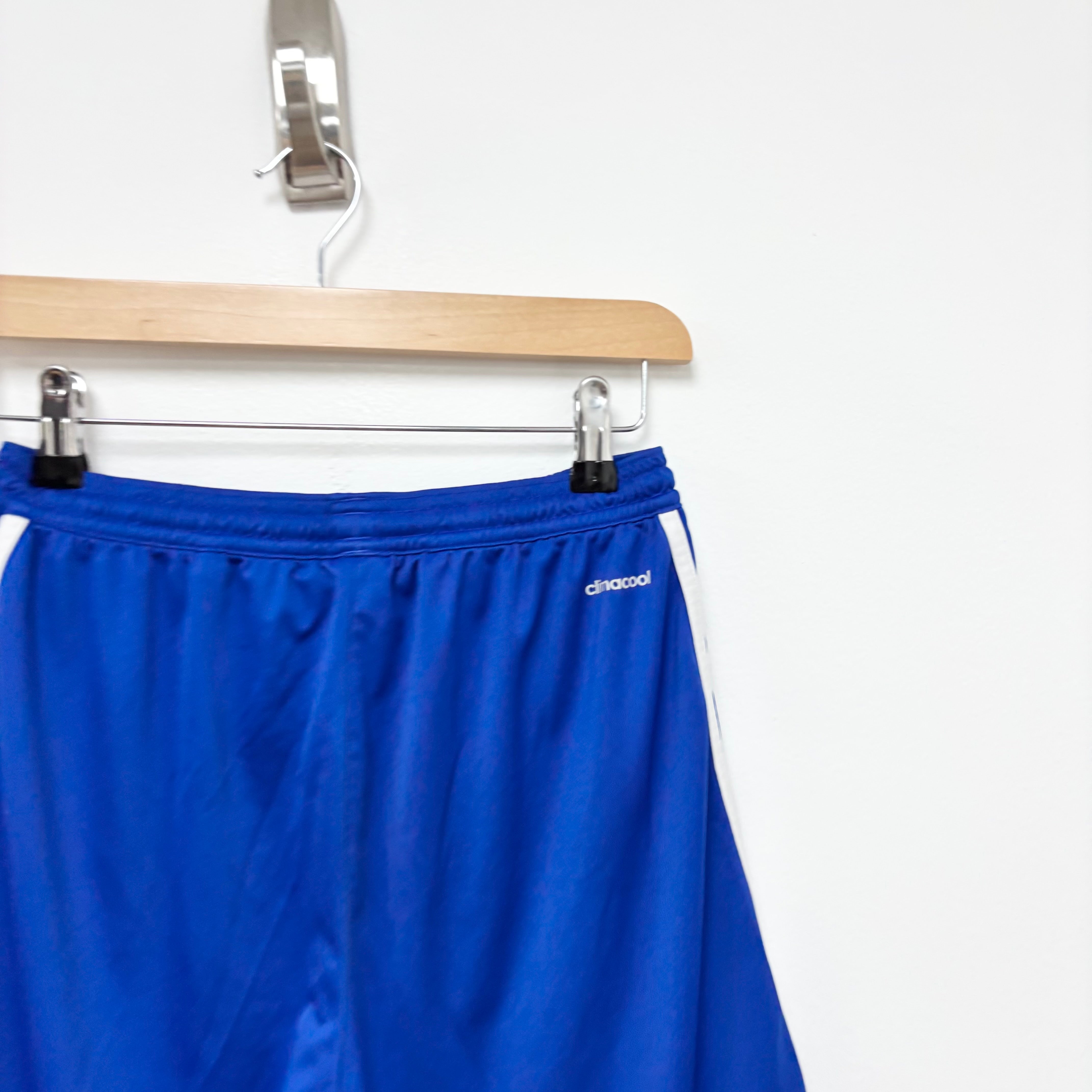 Adidas Shorts Mens Small Blue Sports Running Gym Athletic (E)