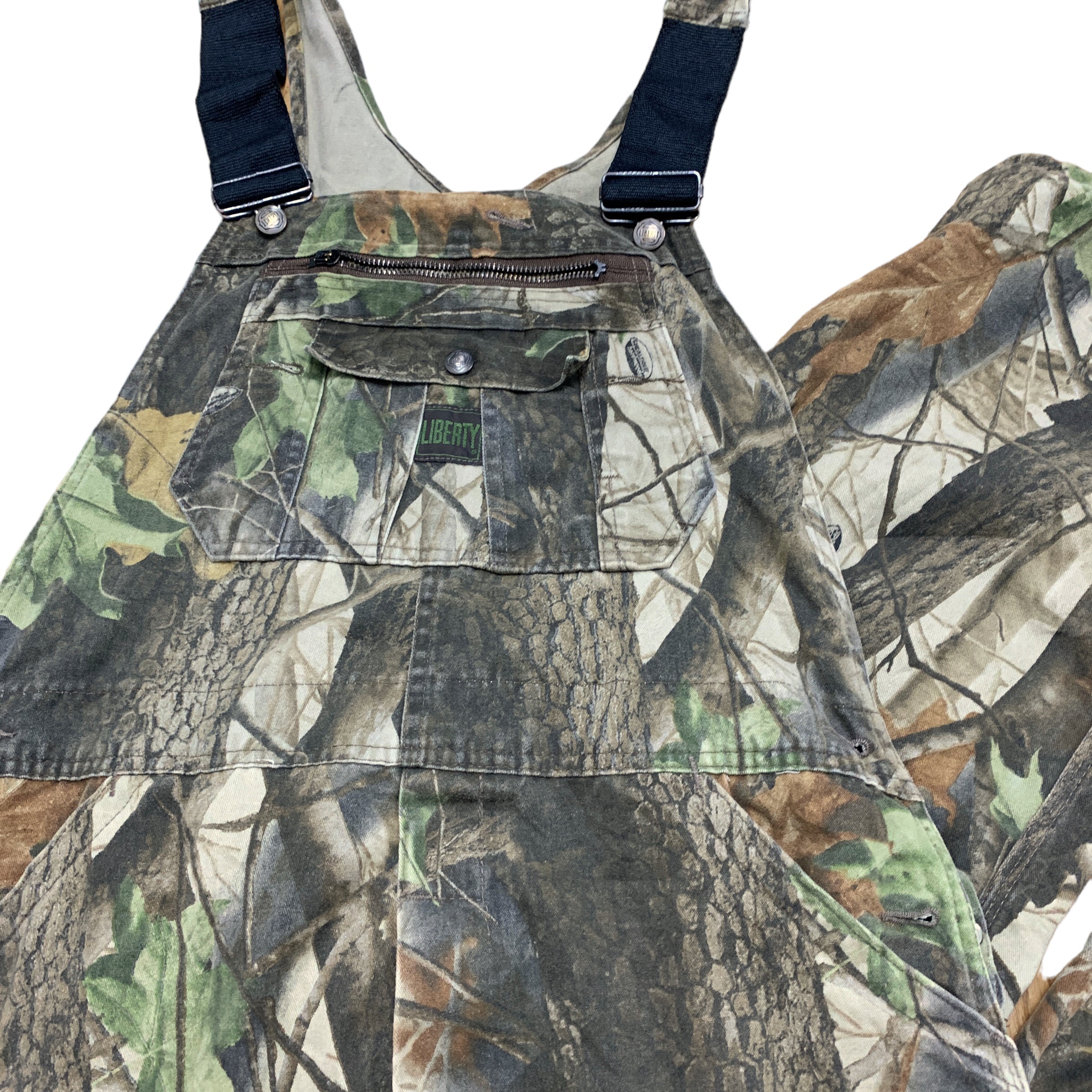 Vintage RealTree Liberty Dungarees Overalls W32 L32