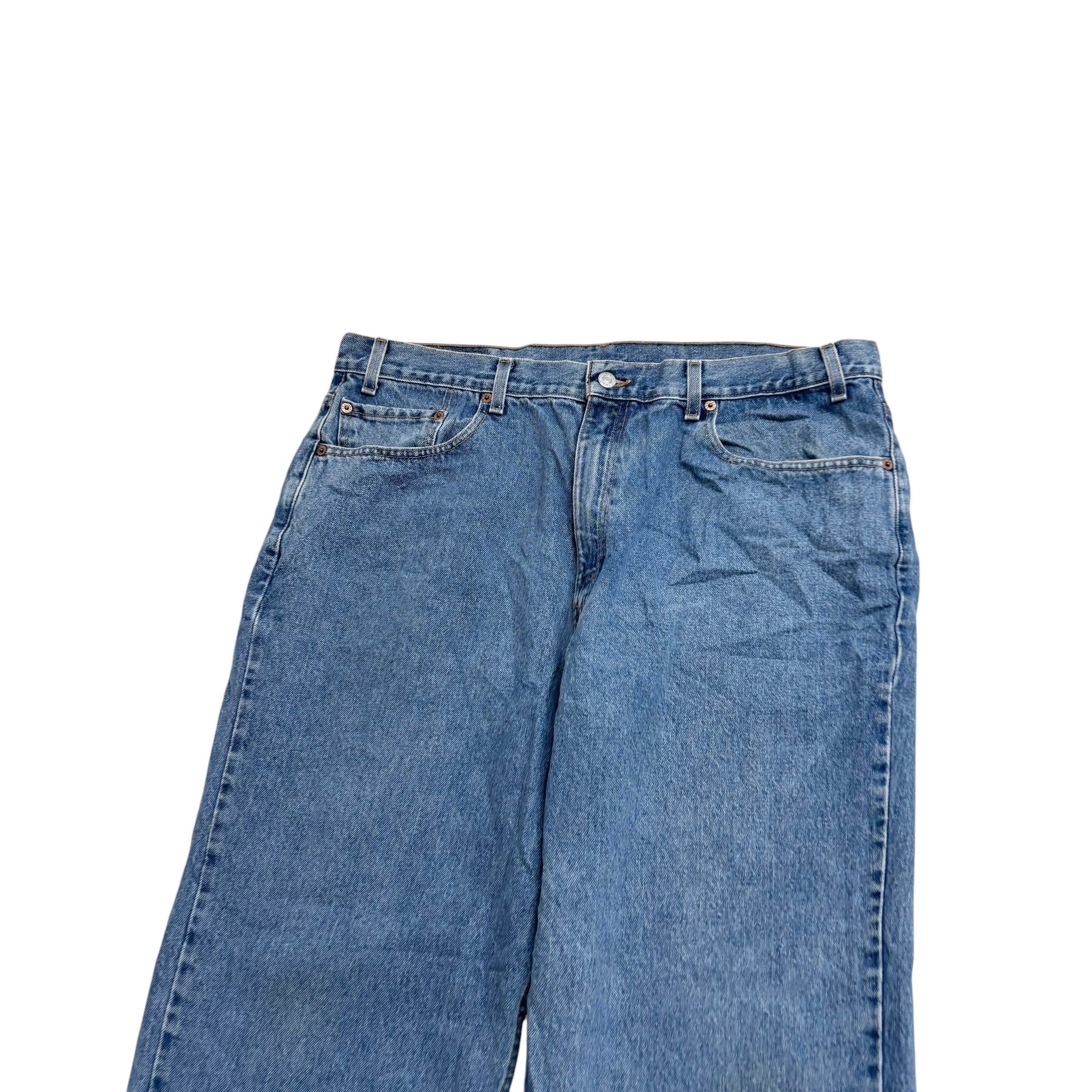 Levis 550 Jeans W38 L30 Mens Light Blue Baggy Relaxed Straight Fit Vintage Denim