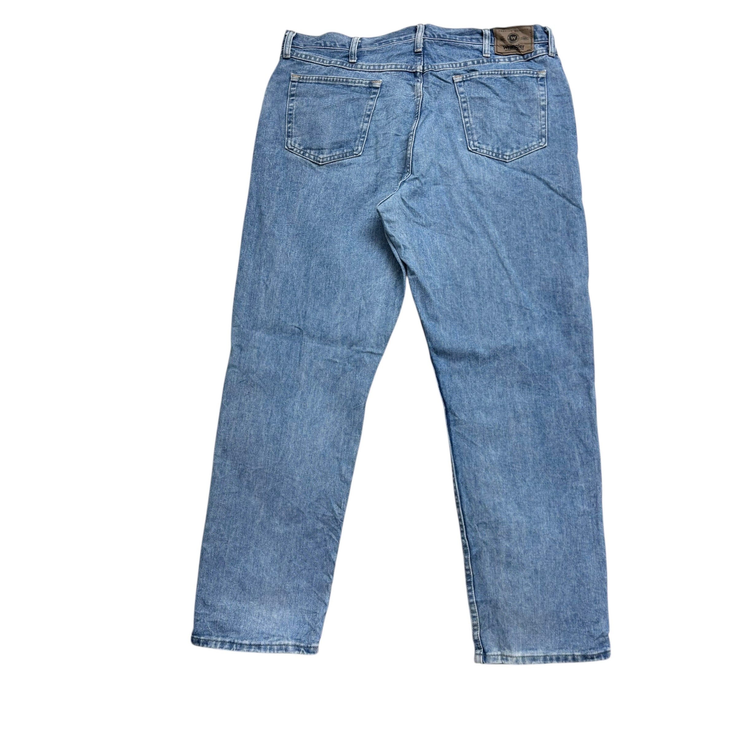 Wrangler Jeans W40 L32 Mens Light Blue Relaxed Straight Fit Denim