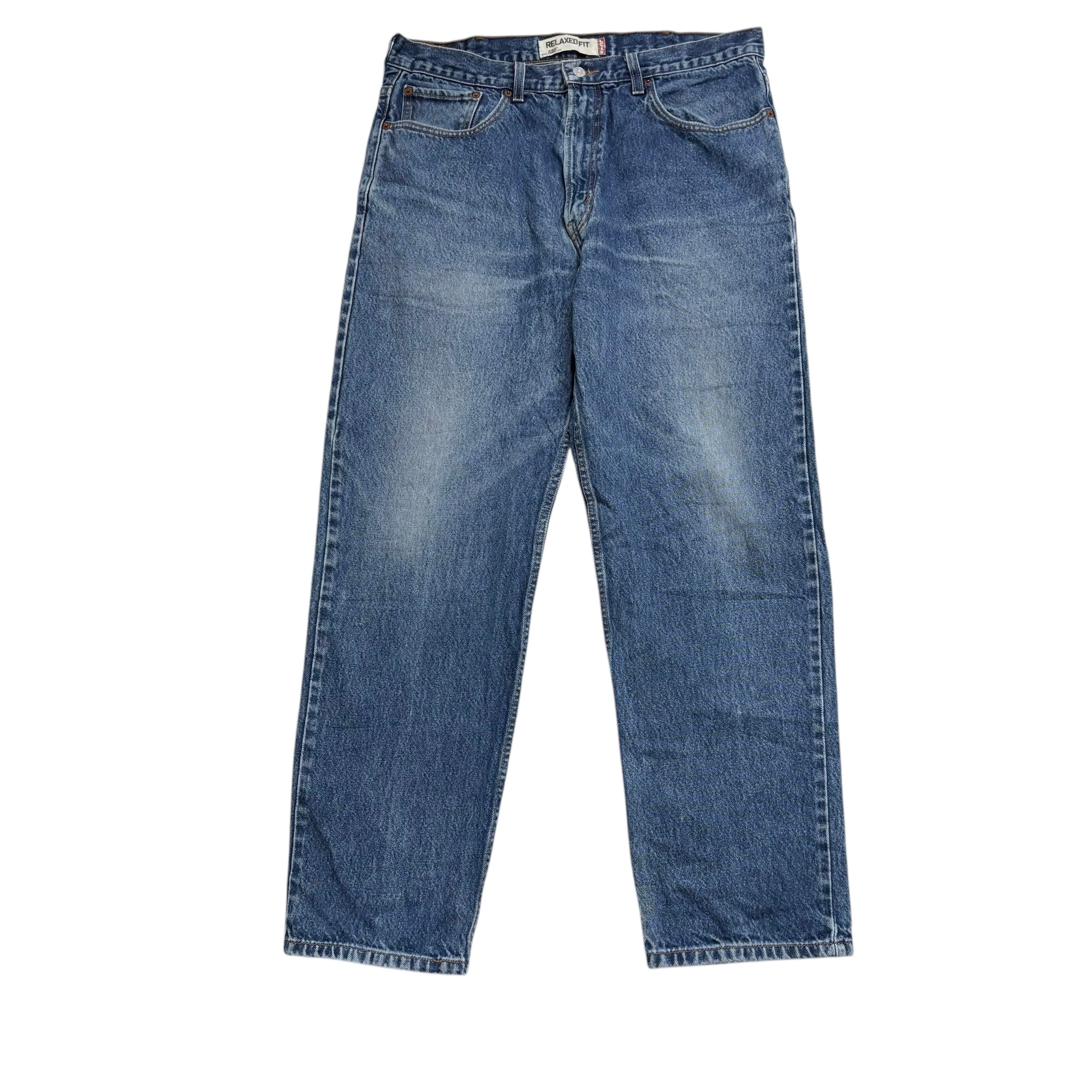 Levis 550 Jeans W36 L32 Mens Mid Blue Baggy Relaxed Straight Fit Vintage Denim