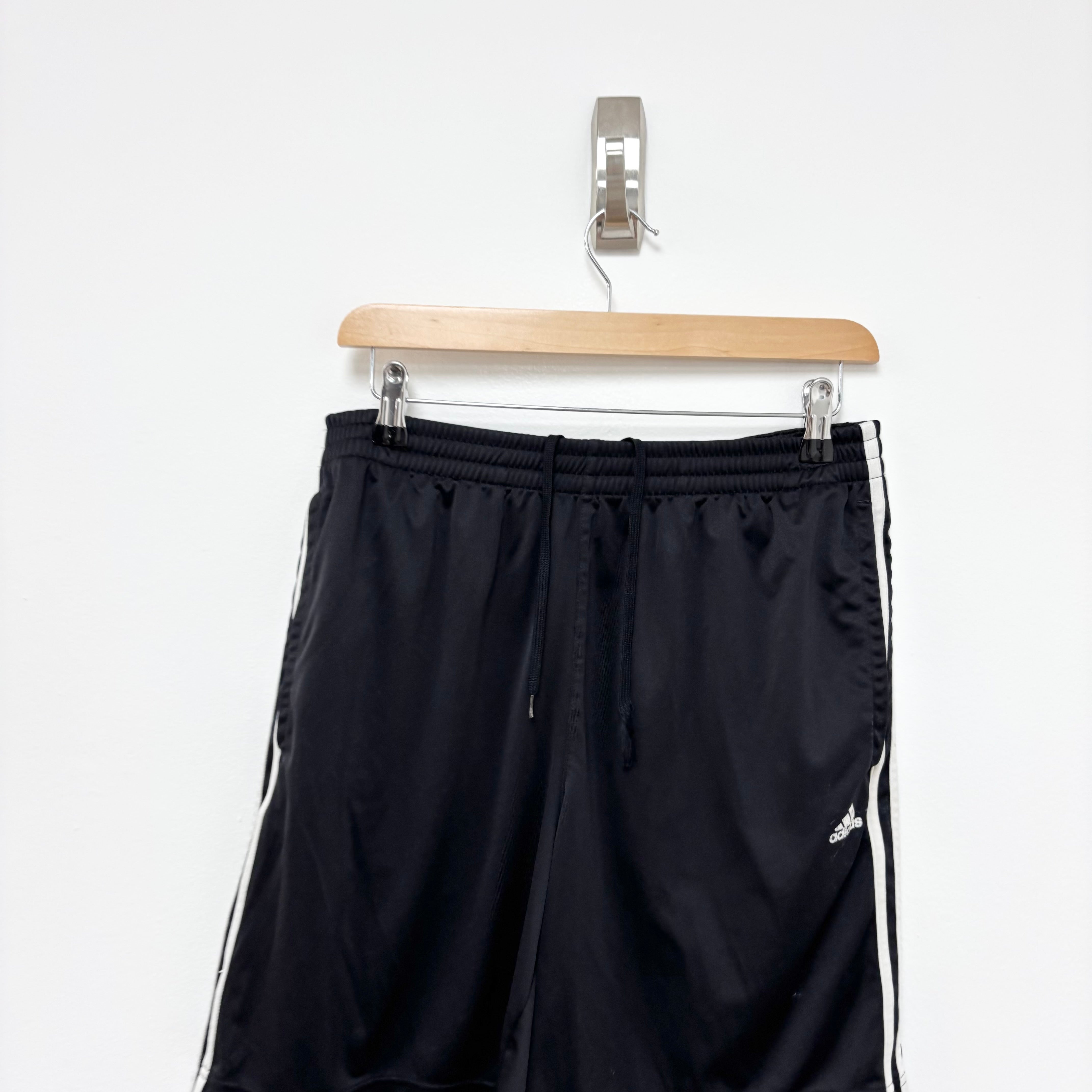 Adidas Shorts Mens Medium Black Sports Running Gym Athletic Pockets
