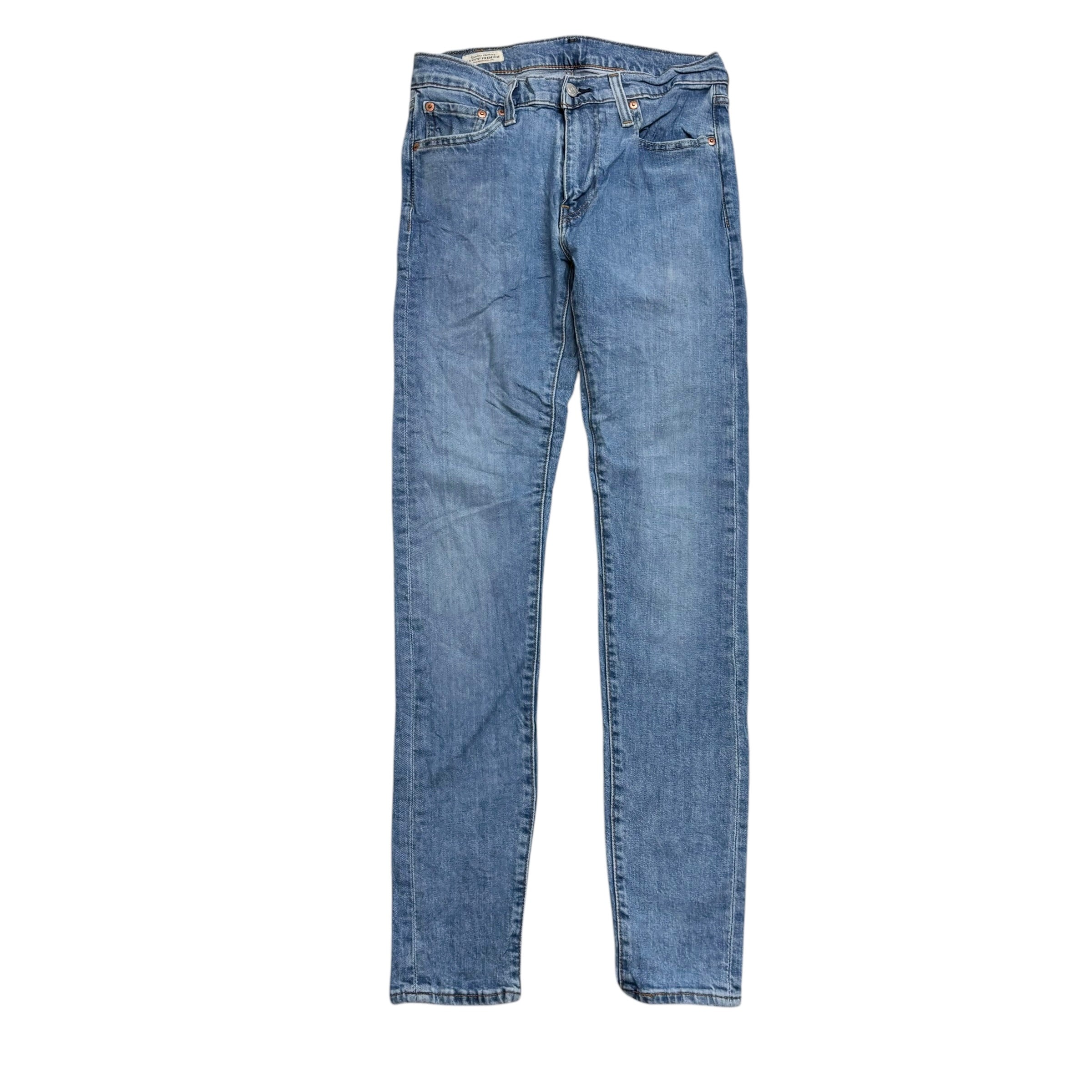 Levis Skinny Tapered Jeans W29 L32 Mens Light Blue Premium Stretch Denim (E)