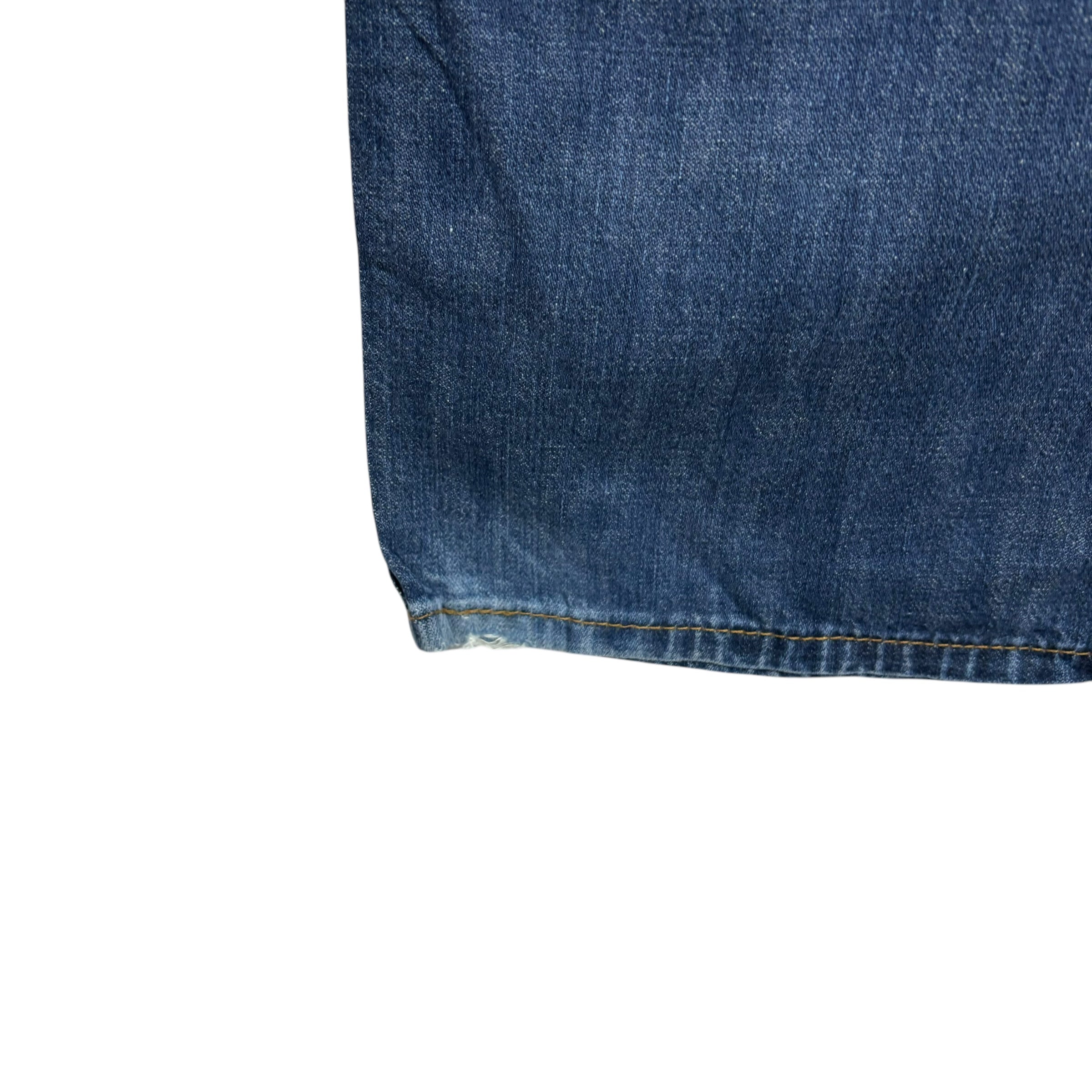 Levis 569 Jeans W34 L34 Mens Mid Blue Baggy Relaxed Straight Fit Denim