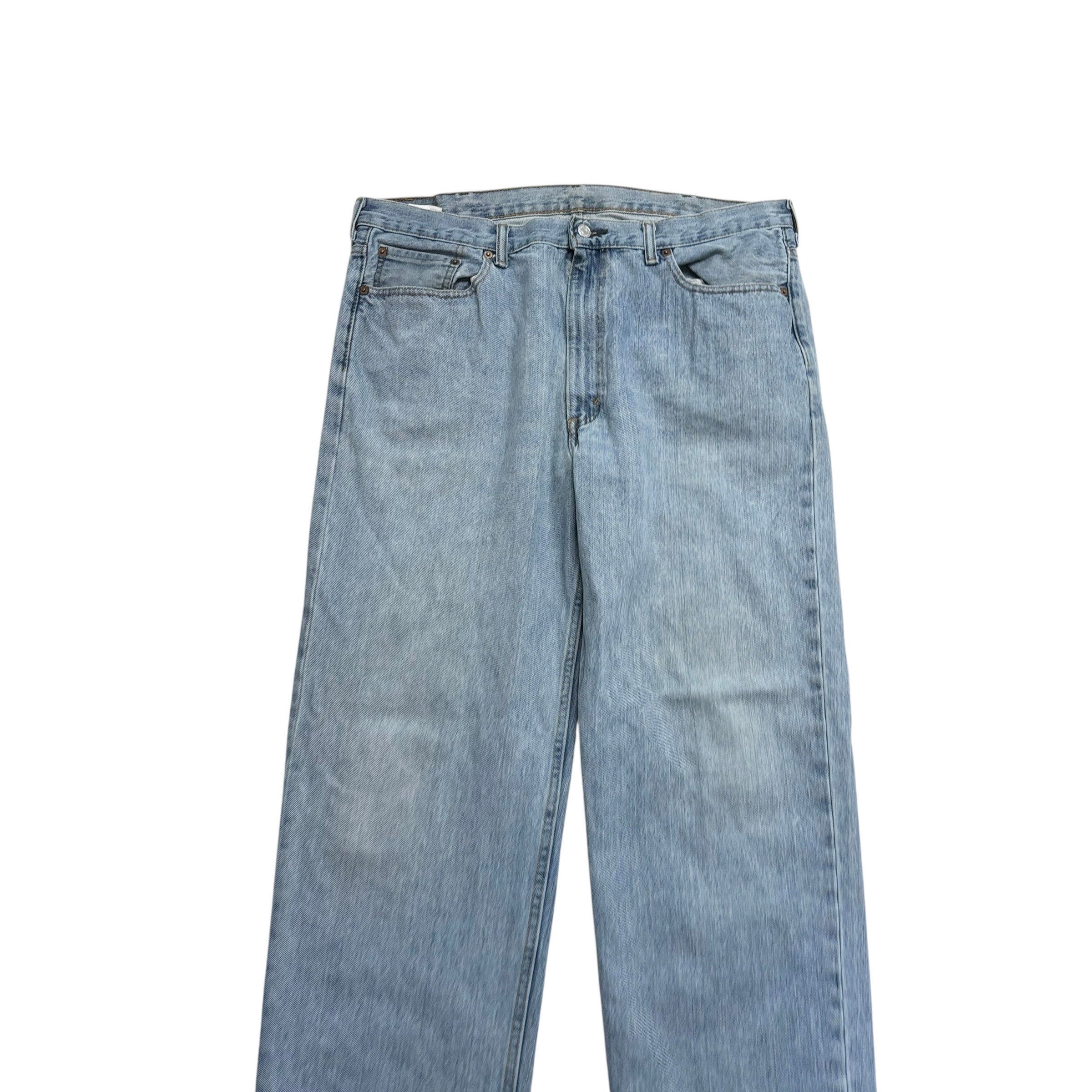 Levis 550 Jeans W40 L34 Mens Light Blue Baggy Relaxed Straight Fit Denim (F)