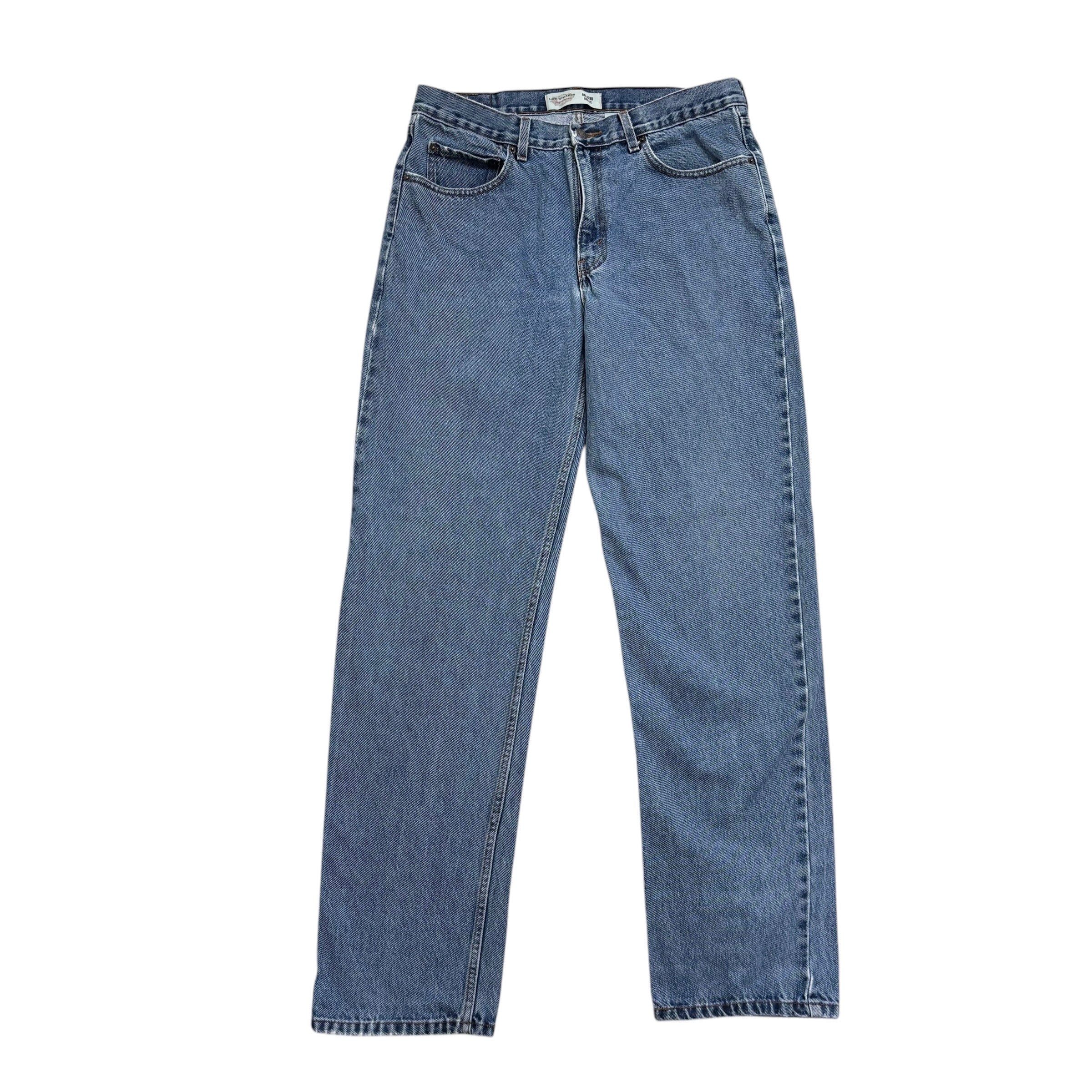 Levis Signature Jeans W34 L34 Mens Mid Blue Relaxed Straight Fit Vintage Denim