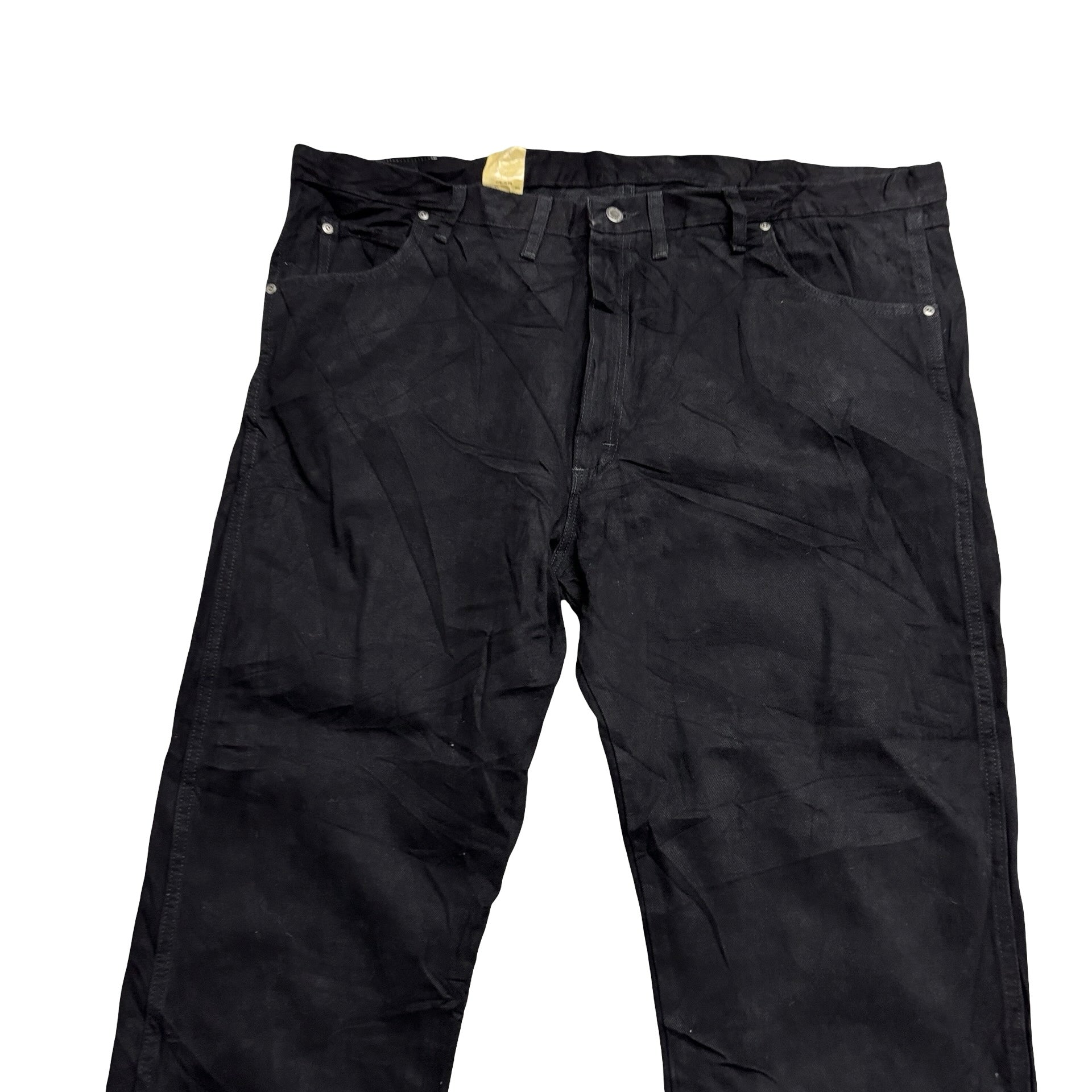 Wrangler Jeans W48 L30 Mens Black Relaxed Straight Fit Vintage Denim NEW