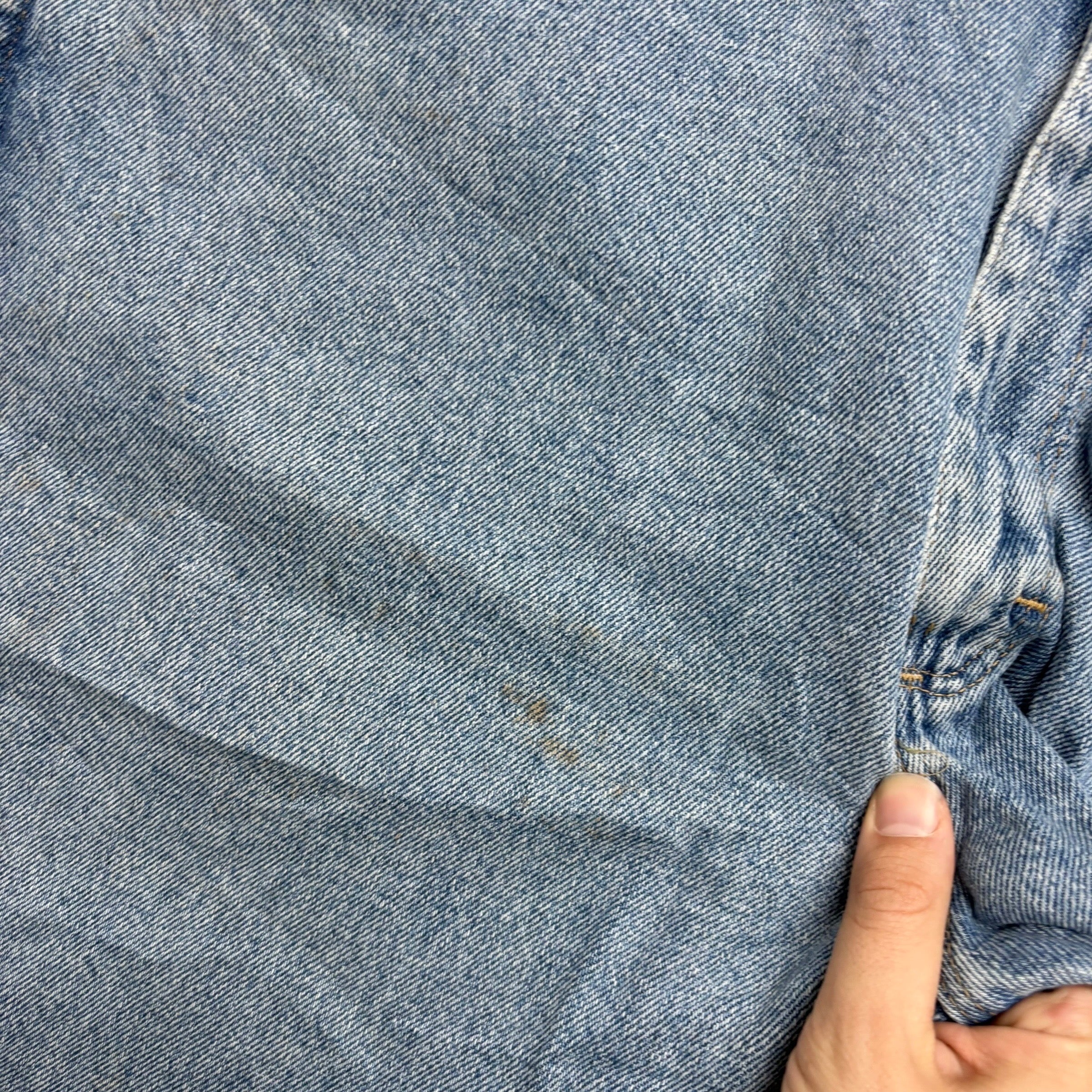 Wrangler Jeans W40 L30 Mens Light Blue Regular Straight Fit Vintage Denim (F)