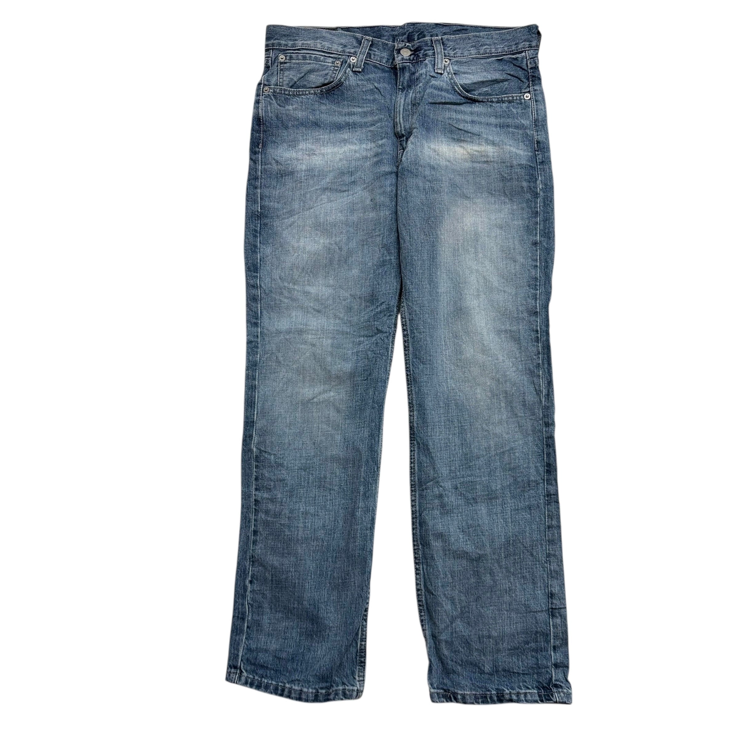 Levis 514 Jeans W32 L30 Mens Mid Blue Regular Straight Fit Denim