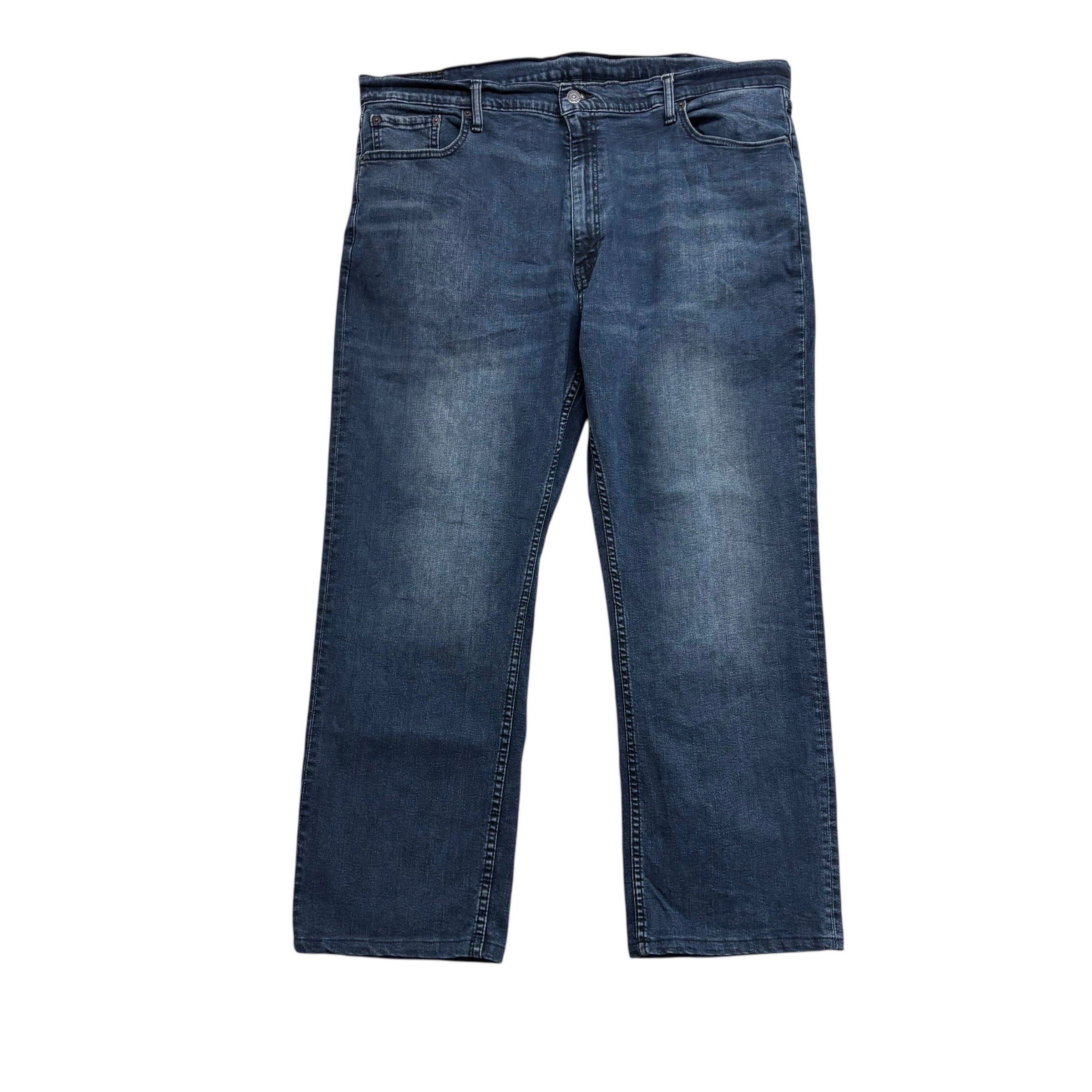 Levis 559 Jeans W42 L29 Mens Navy Blue Relaxed Straight Fit Stretch Denim (E)