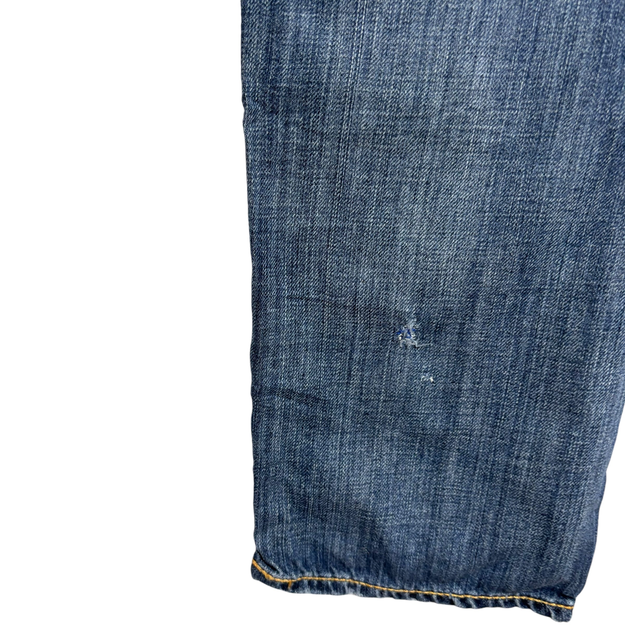 Levis 508 Jeans W33 L32 Mens Mid Blue Regular Taper Fit Denim