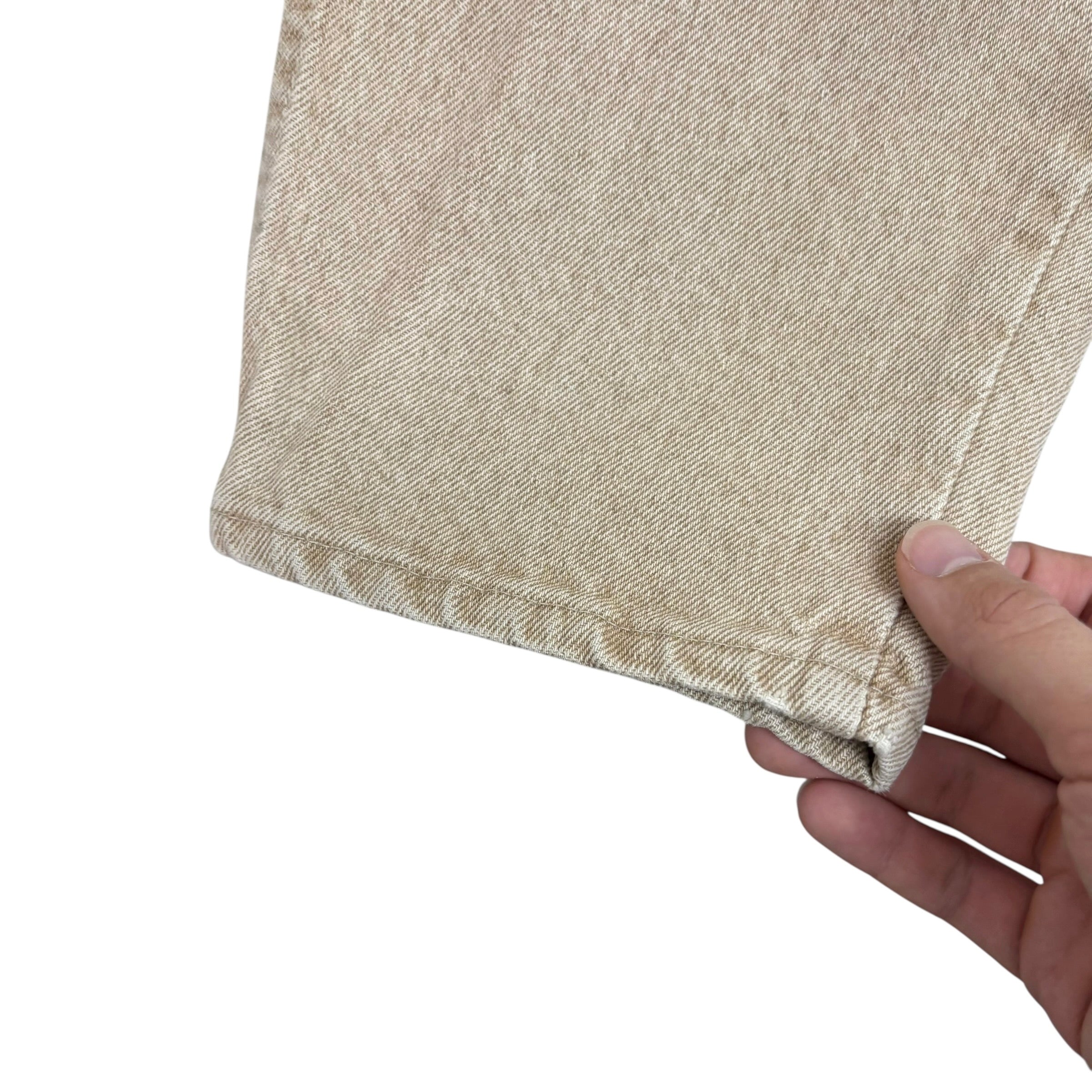 Levis 550 Jeans W34 L29 Mens Beige Relaxed Tapered Vintage Made In USA Denim