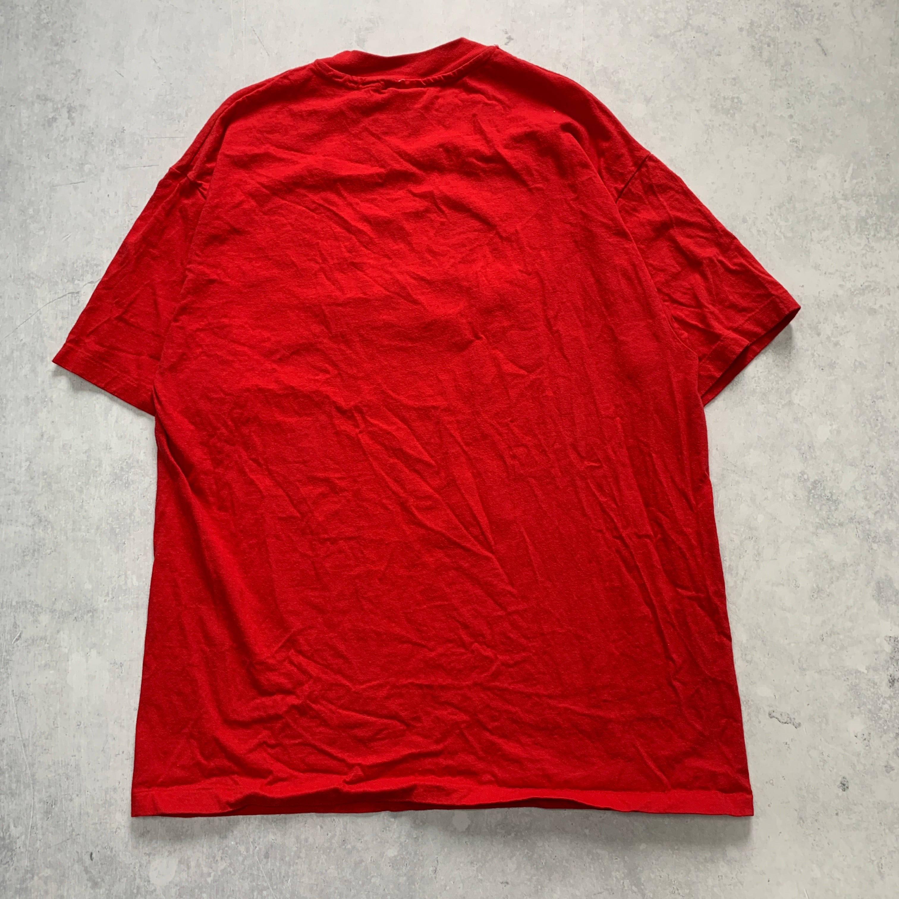 Vintage T Shirt Mens XL Red Single Stitch Graphic Print 90s USA Western