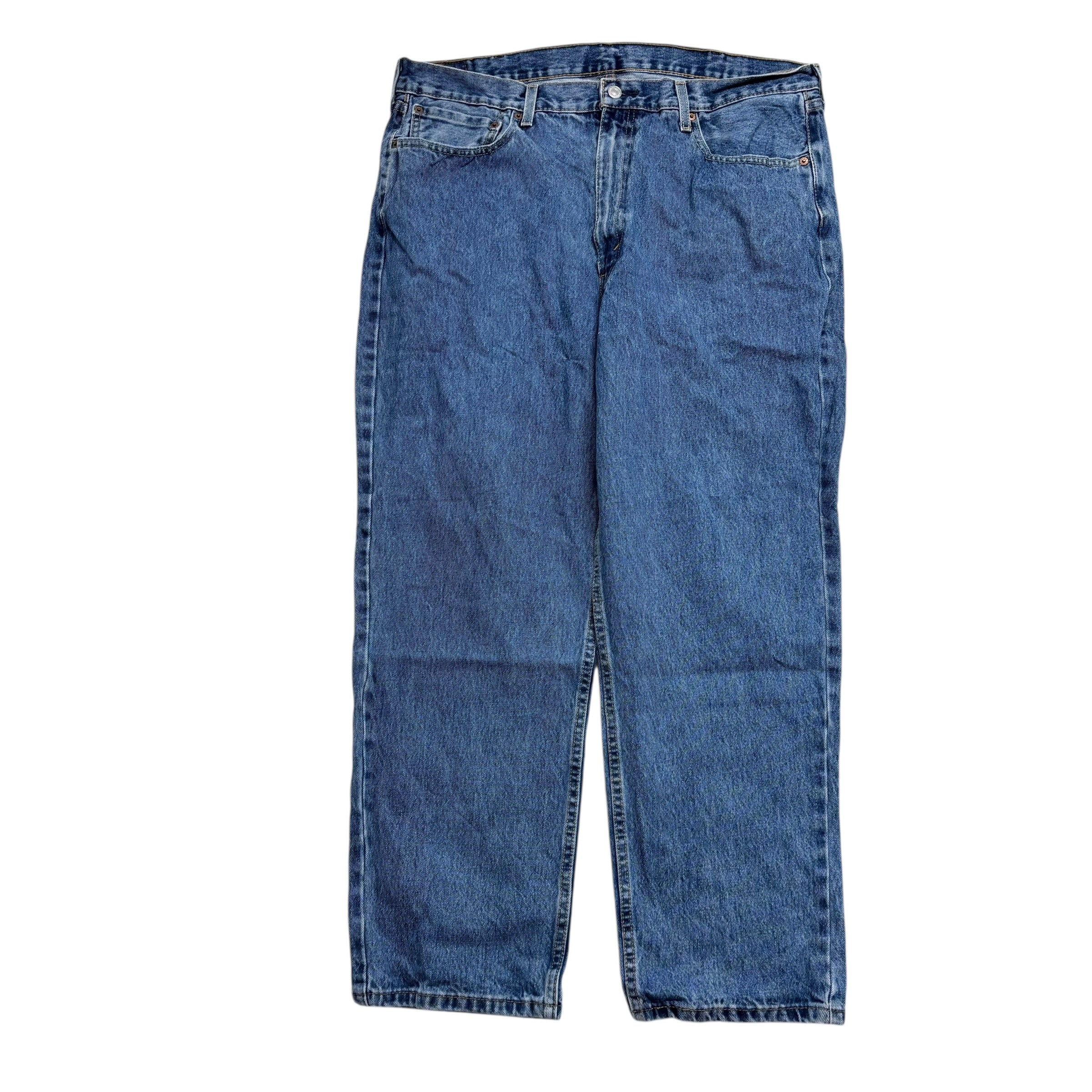 Levis 550 Jeans W40 L30 Mens Mid Blue Baggy Relaxed Straight Fit Denim (E)