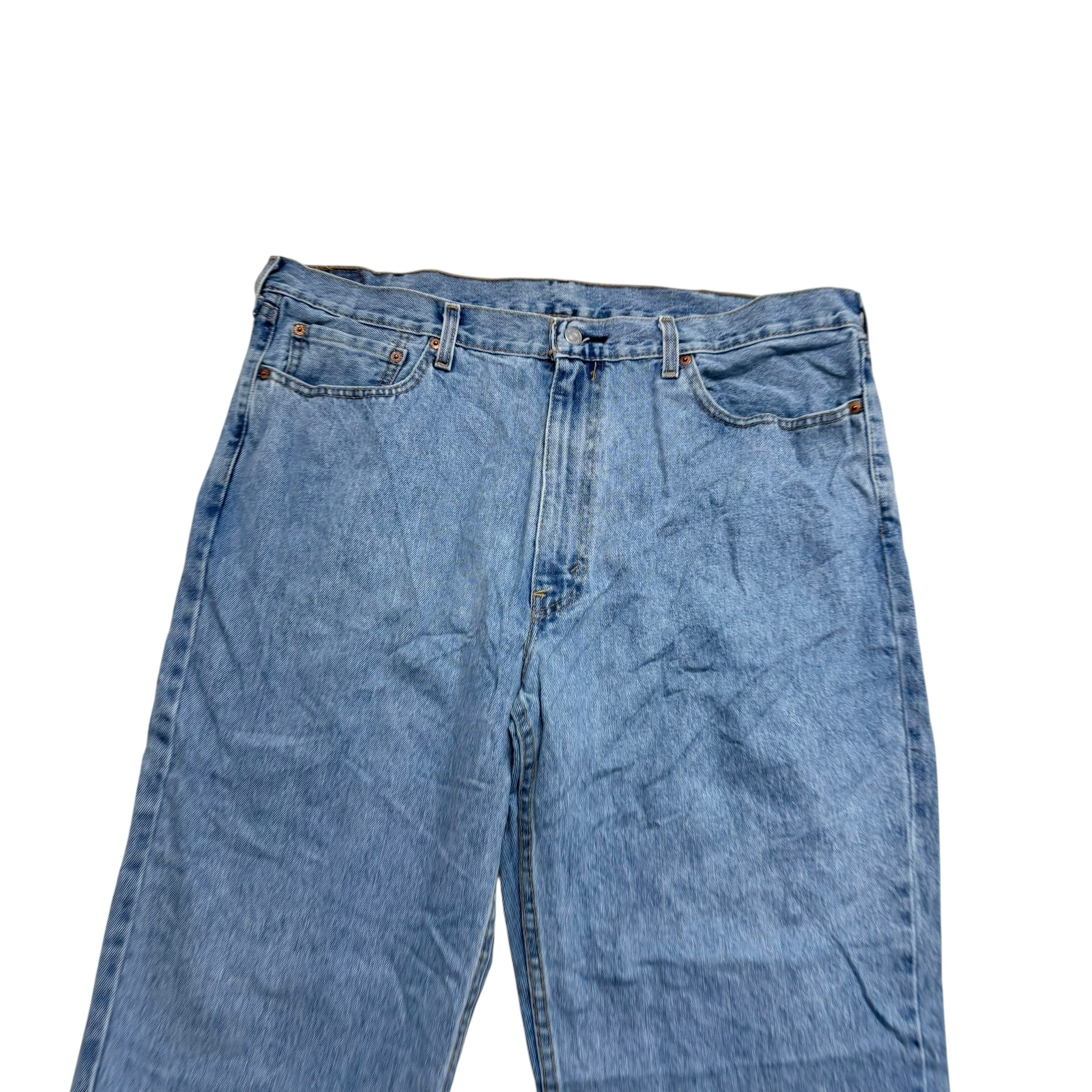 Levis 550 Jeans W40 L30 Mens Light Blue Baggy Relaxed Straight Fit Denim (E)