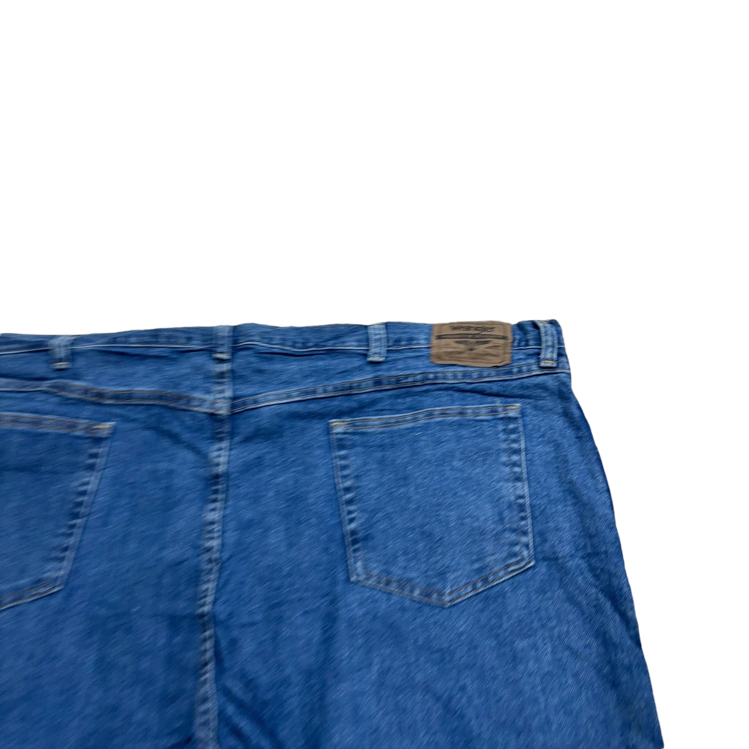 Wrangler Jeans W48 L30 Mens Mid Blue Regular Straight Fit Denim (E)