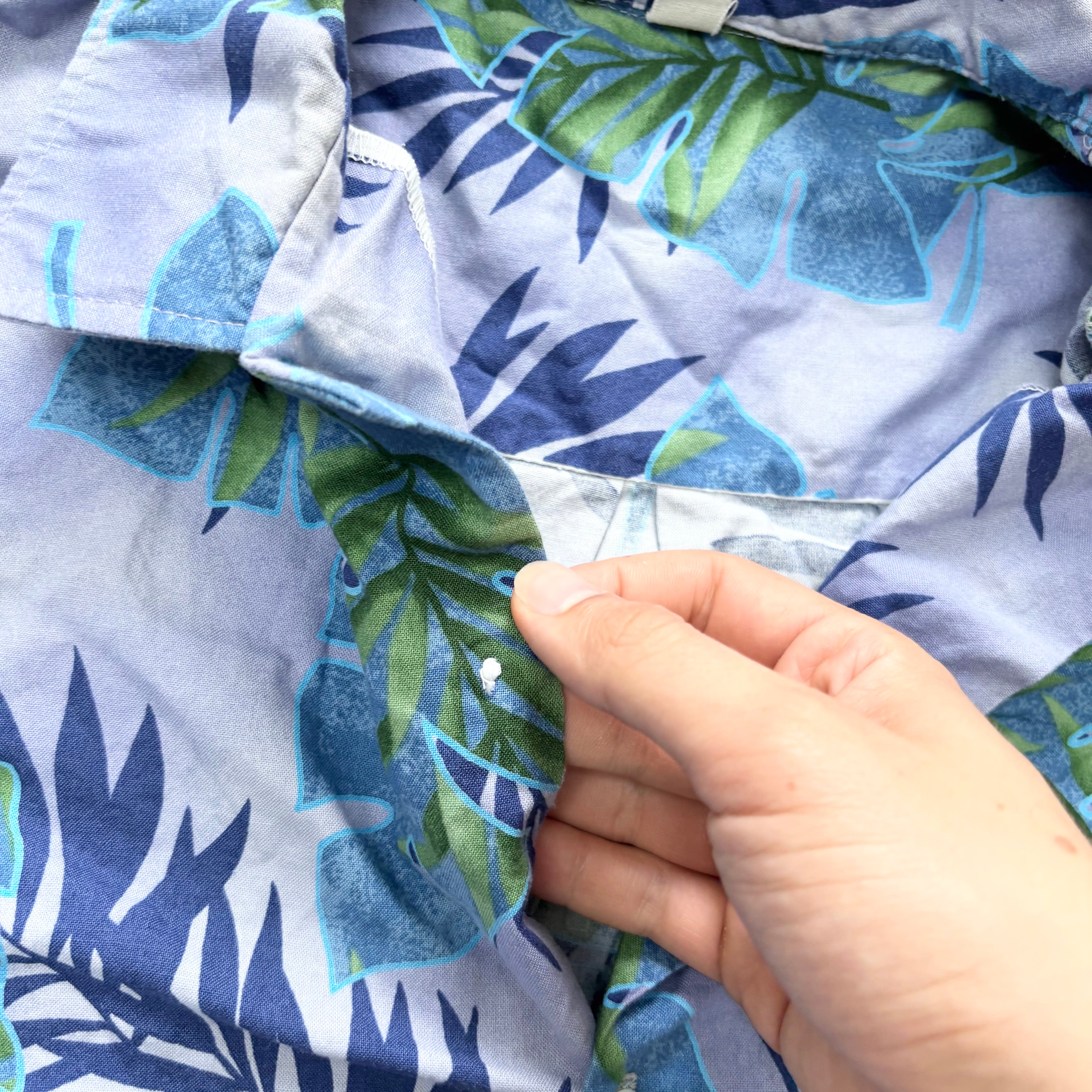 Vintage Hawaiian Shirt Mens XXXL Purple Floral Aloha Short Sleeve