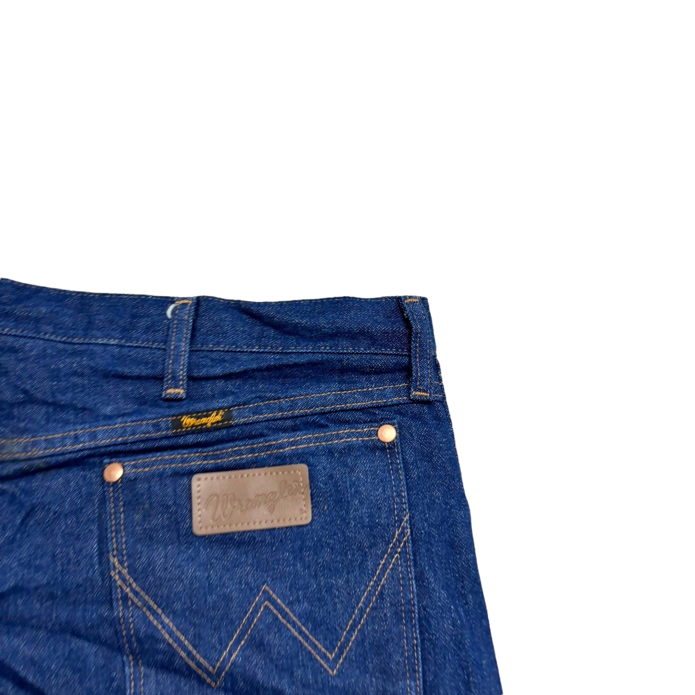 Wrangler Jeans Cowboy Cut W40 L30 Mens Dark Blue 13MWZ Original Fit Denim (E)