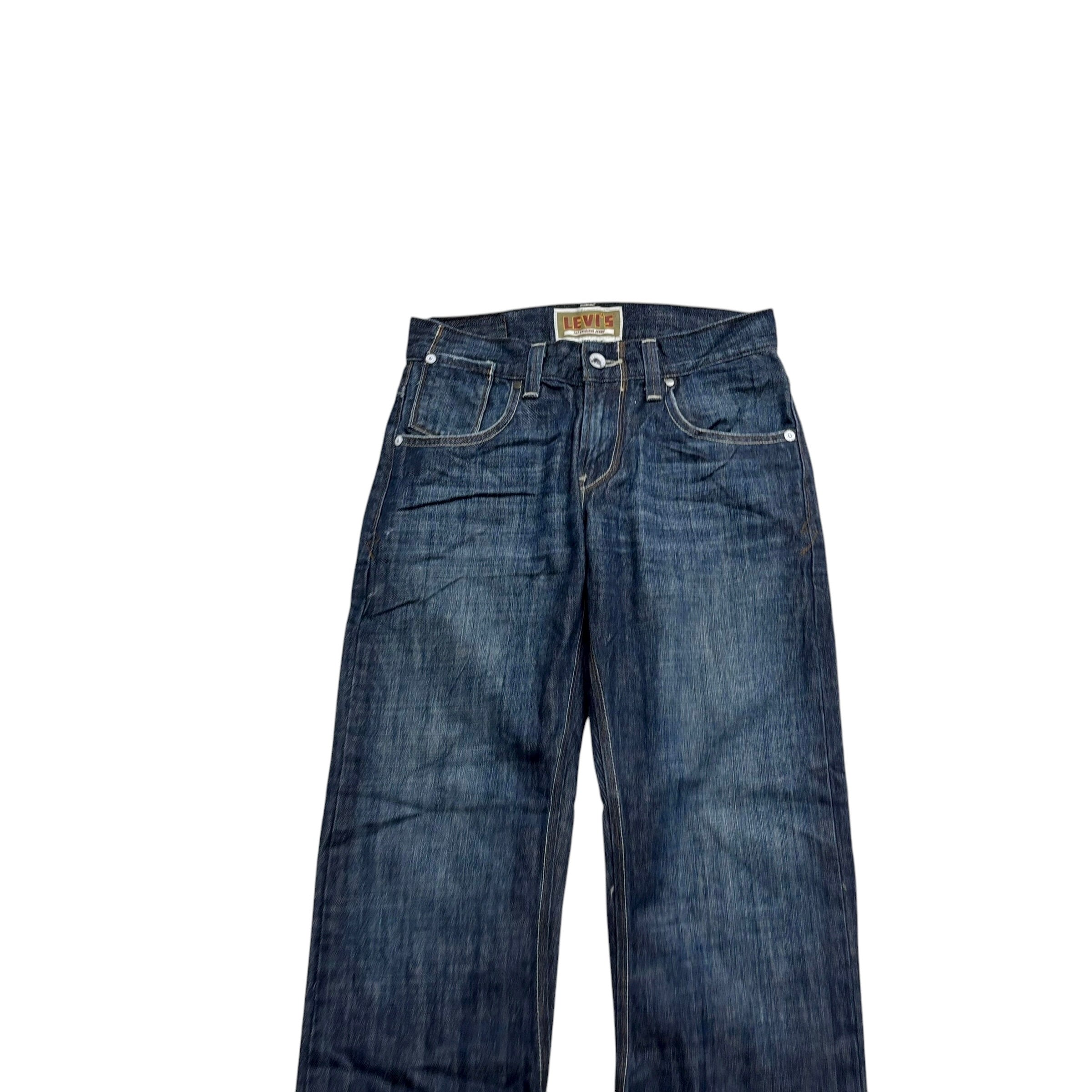 Levis 514 Jeans W30 L32 Mens Dark Blue Regular Straight Fit Vintage Denim (E)