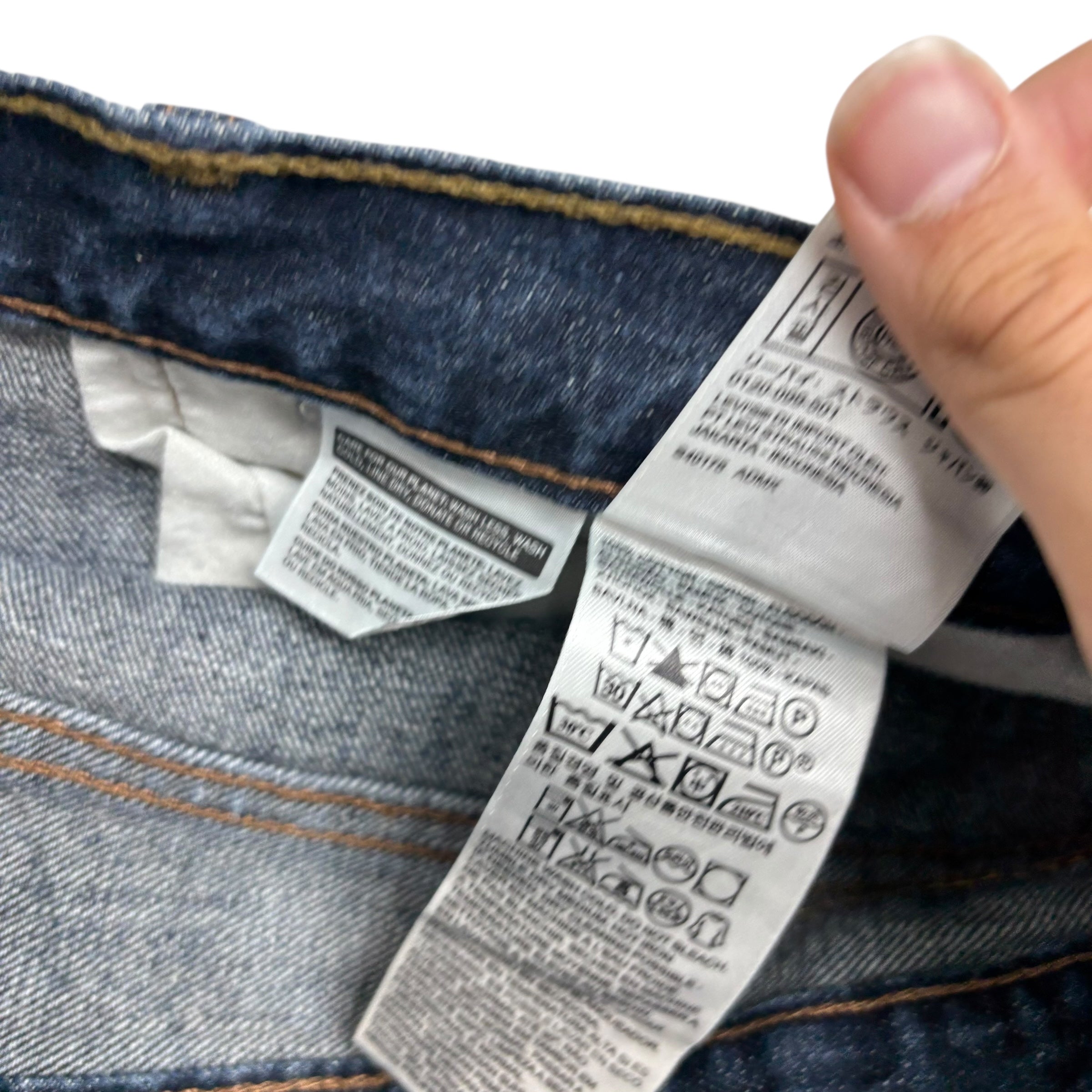 Levis 541 Jeans W38 L30 Mens Dark Blue Athletic Tapered Fit Denim (E)