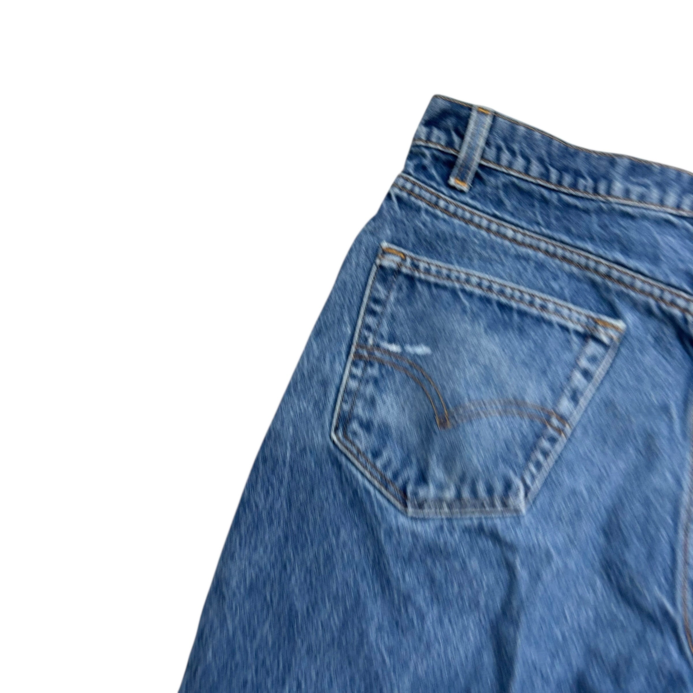 Levis 517 Jeans W34 L31 Mens Mid Blue Regular Bootcut Fit Made In USA Vintage