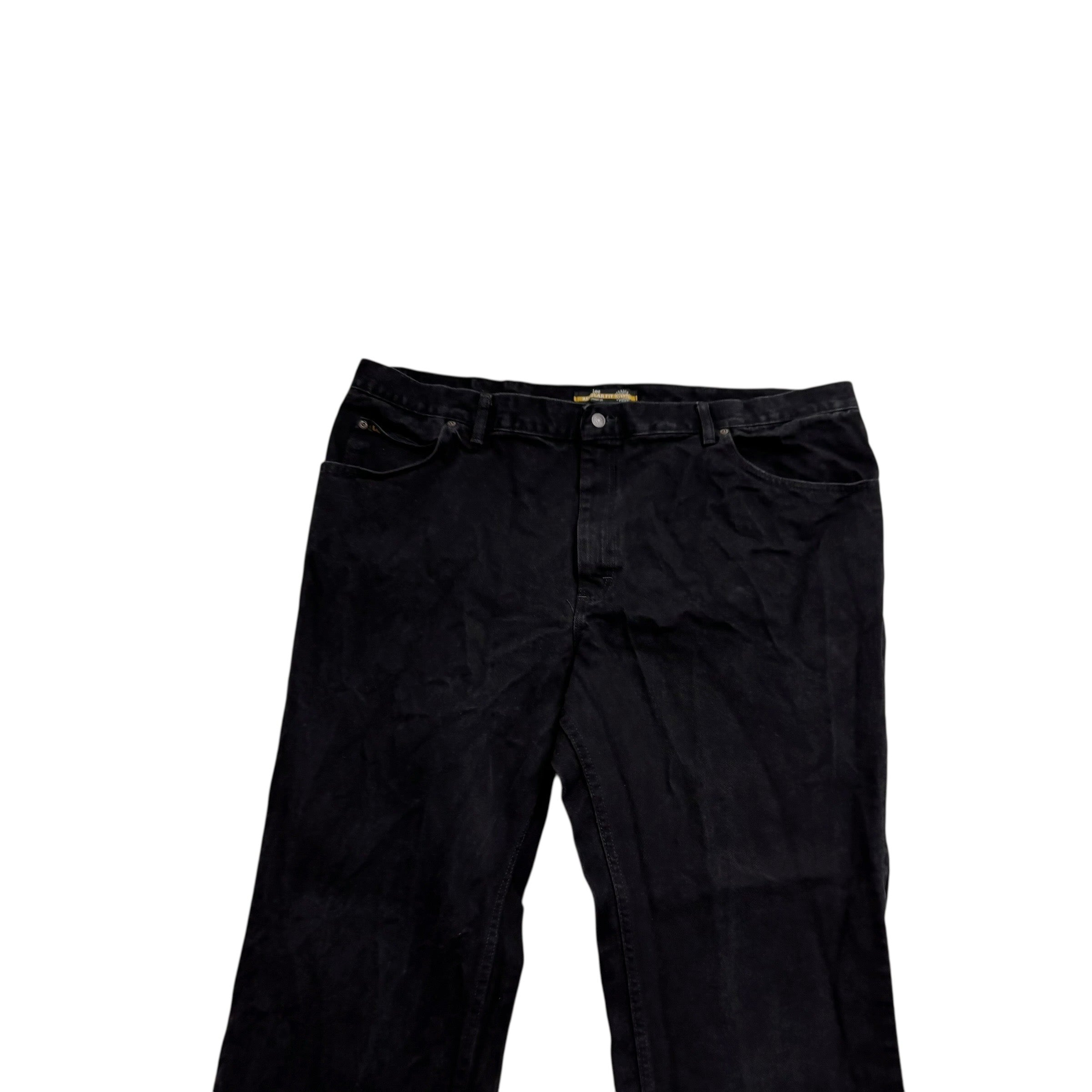 Lee Jeans W46 L30 Mens Black Regular Straight Fit Denim (E)